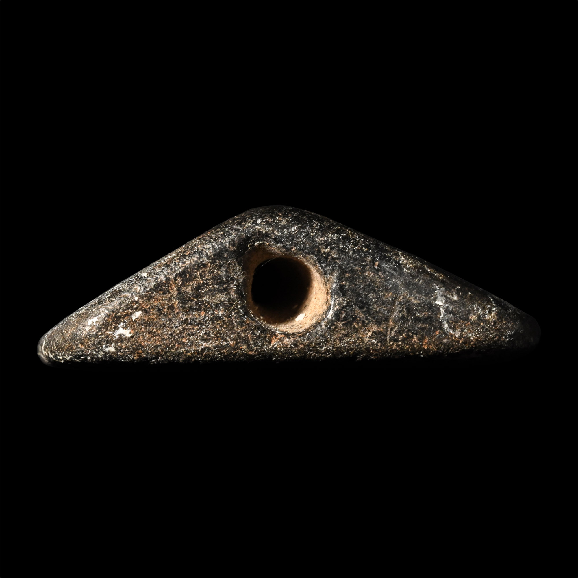 Western Asiatic Engraved Black Stone Stamp Seal with Animal
