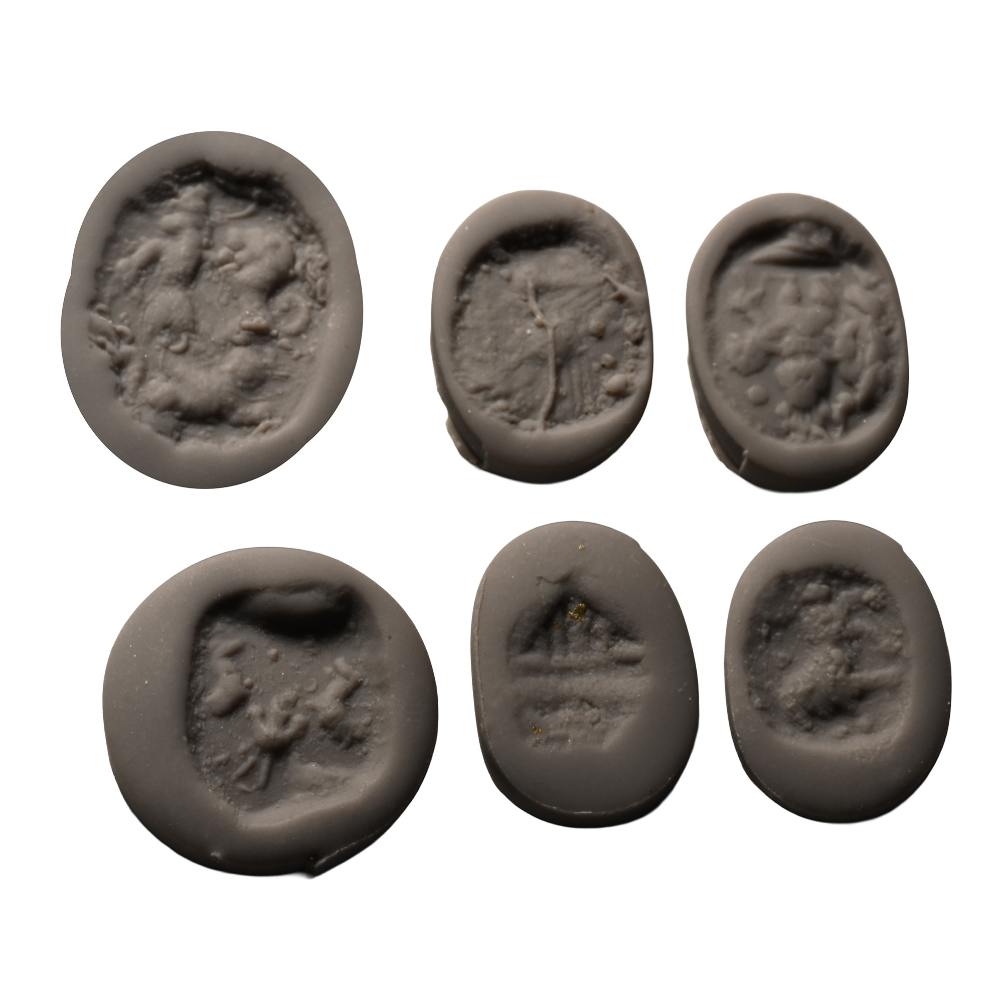 Western Asiatic Glass Scaraboid Stamp Seal Collection