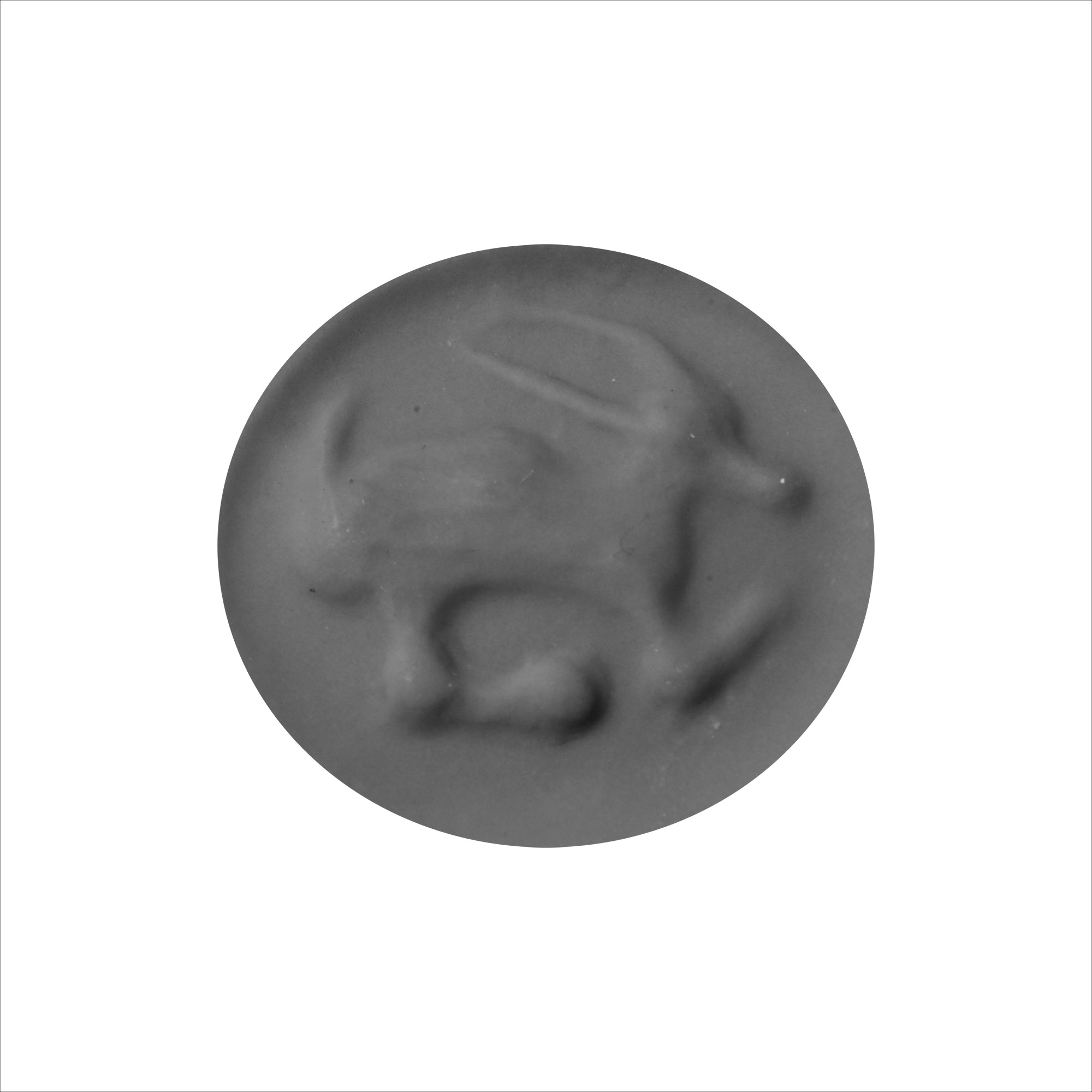 Western Asiatic Stone Stamp Seal with Ibex