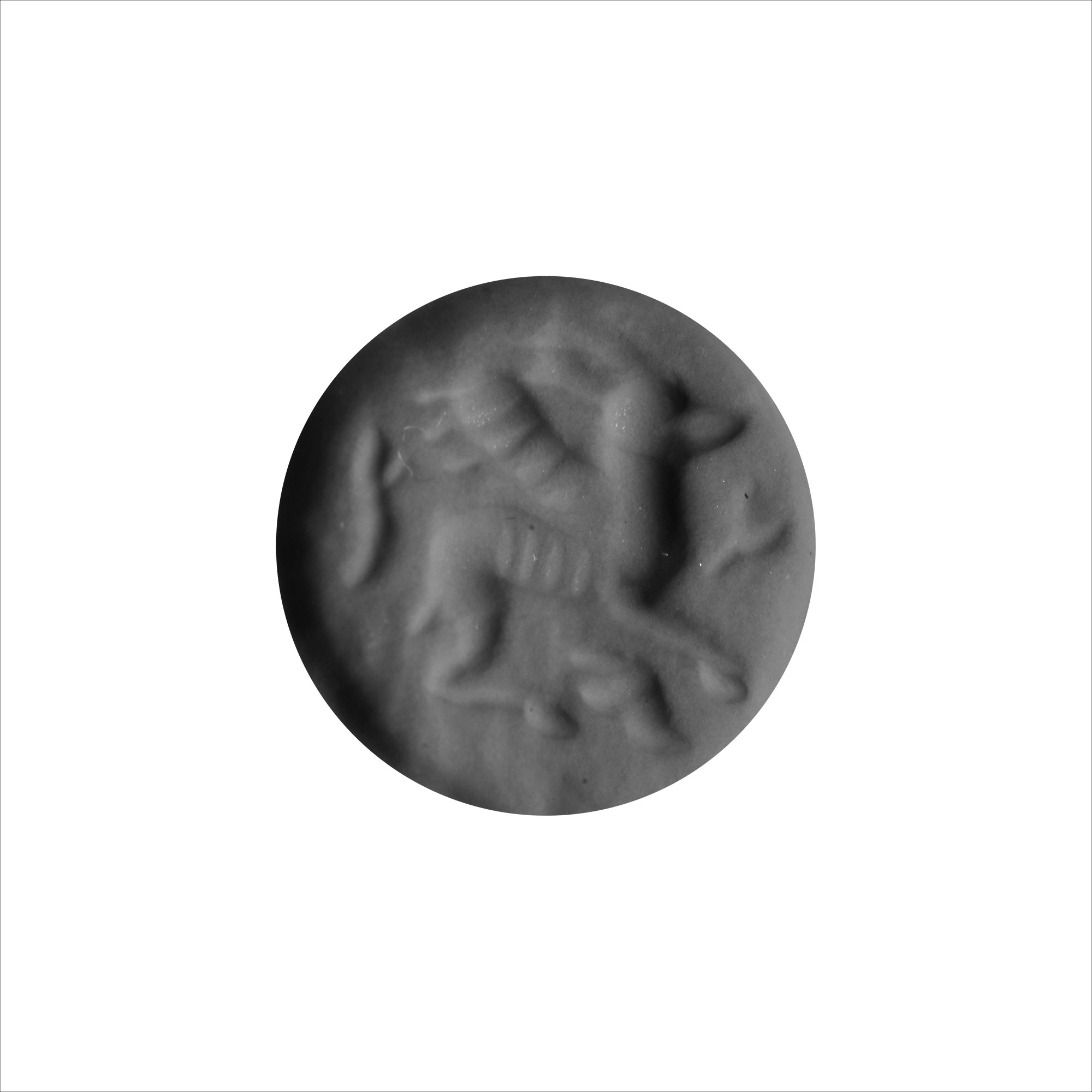 Western Asiatic Stone Stamp Seal with Gryphon