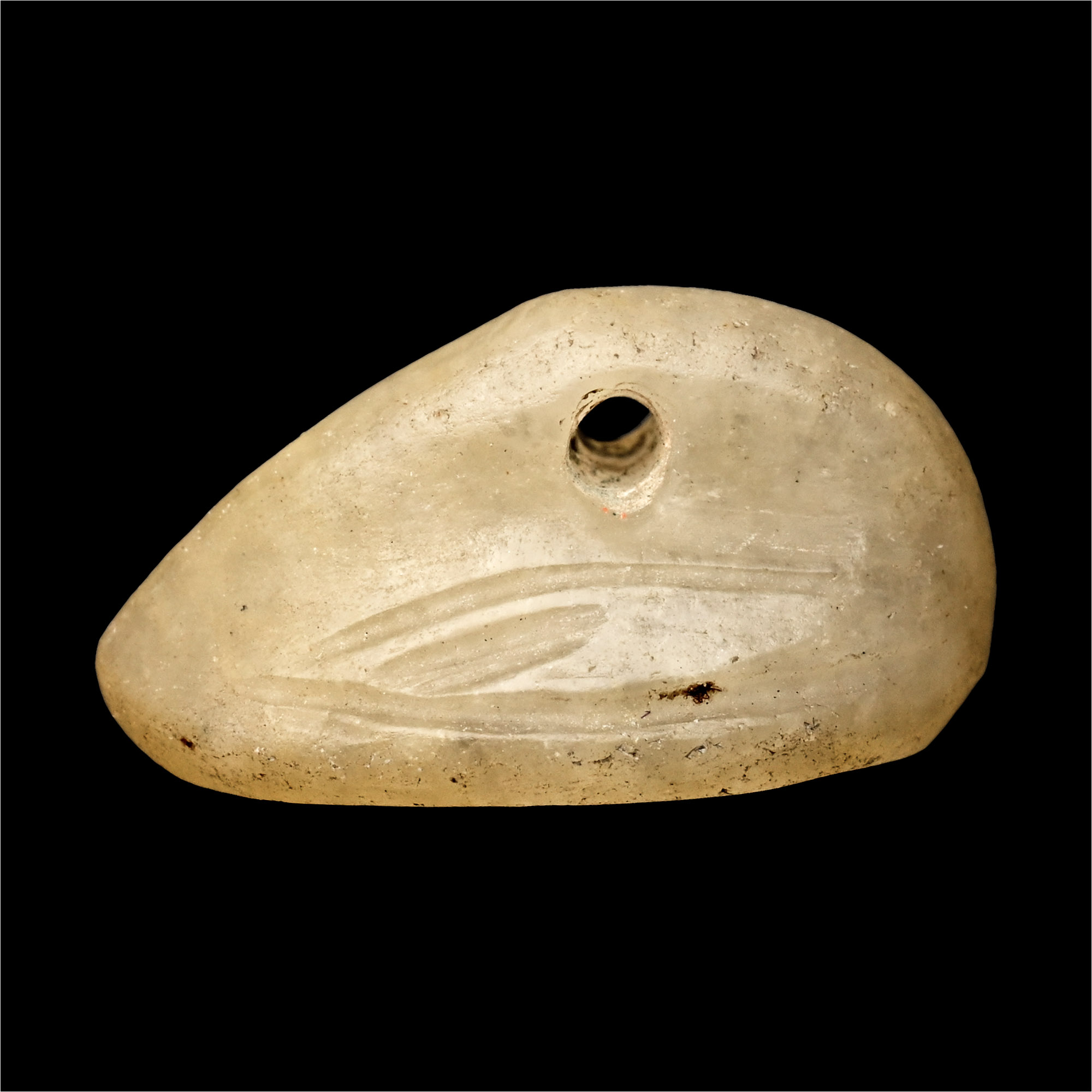 Neo-Babylonian Engraved Alabaster Duck Weight