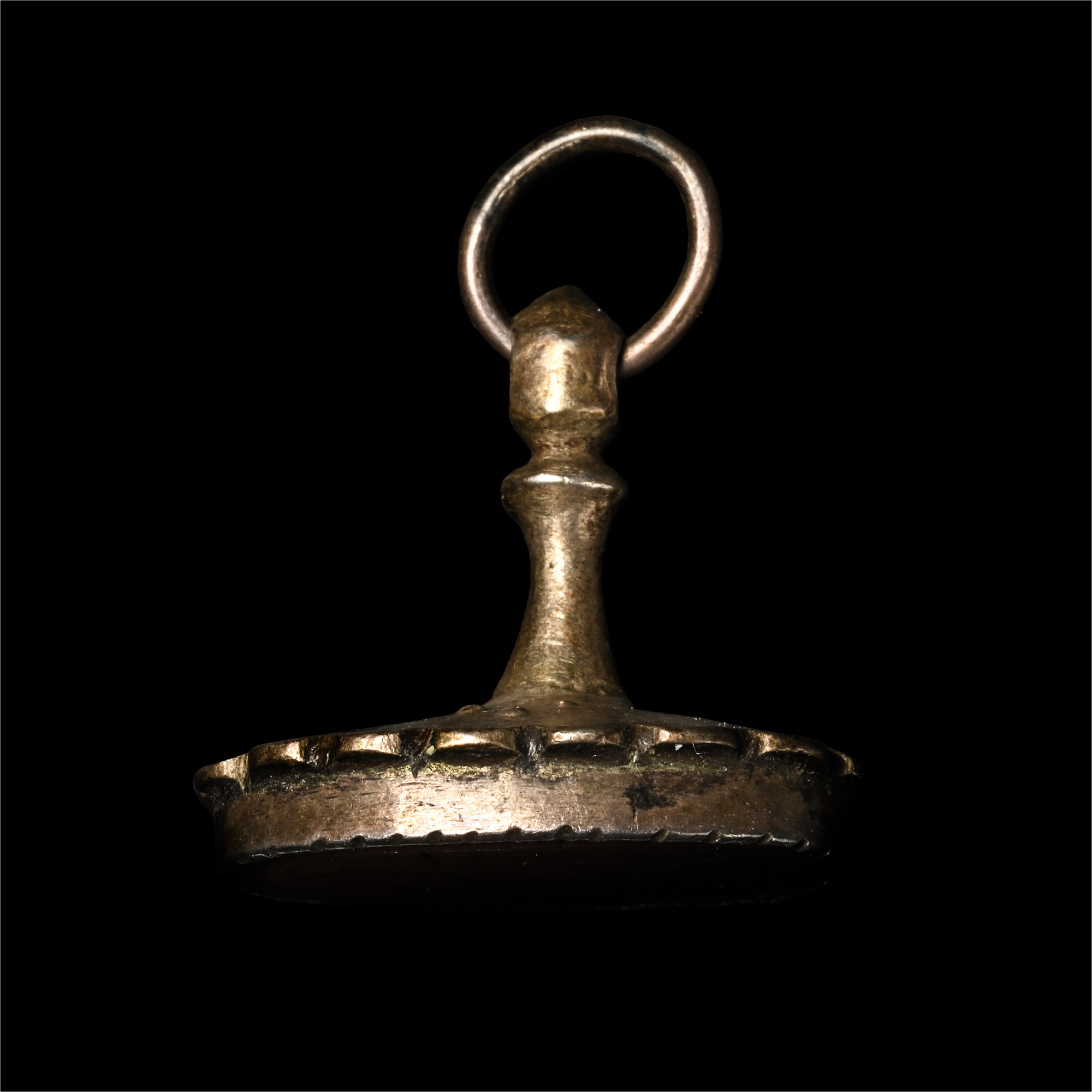 Ottoman Silver Fob with Calligraphic Gemstone
