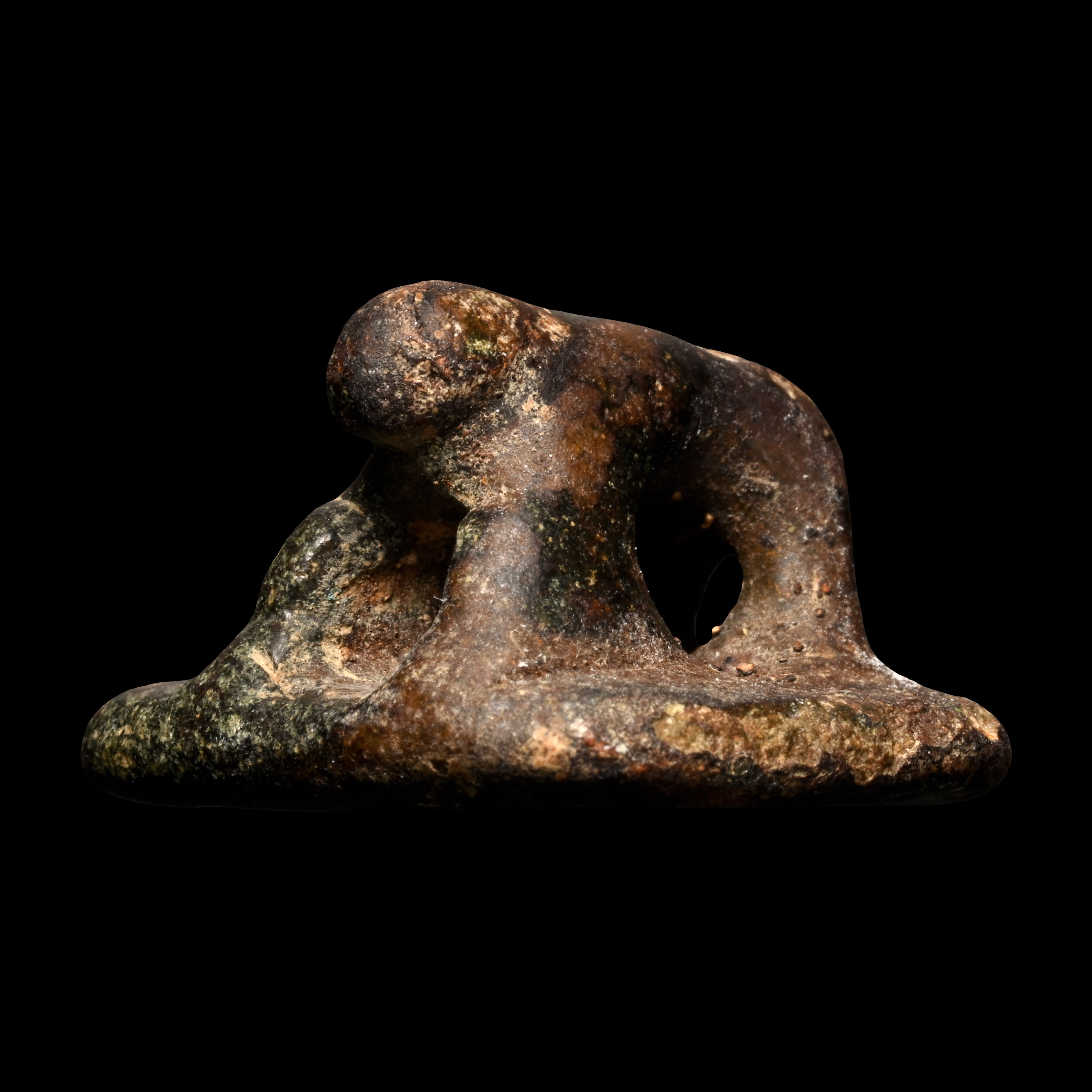 Western Asiatic Stone Stamp Seal with Beast