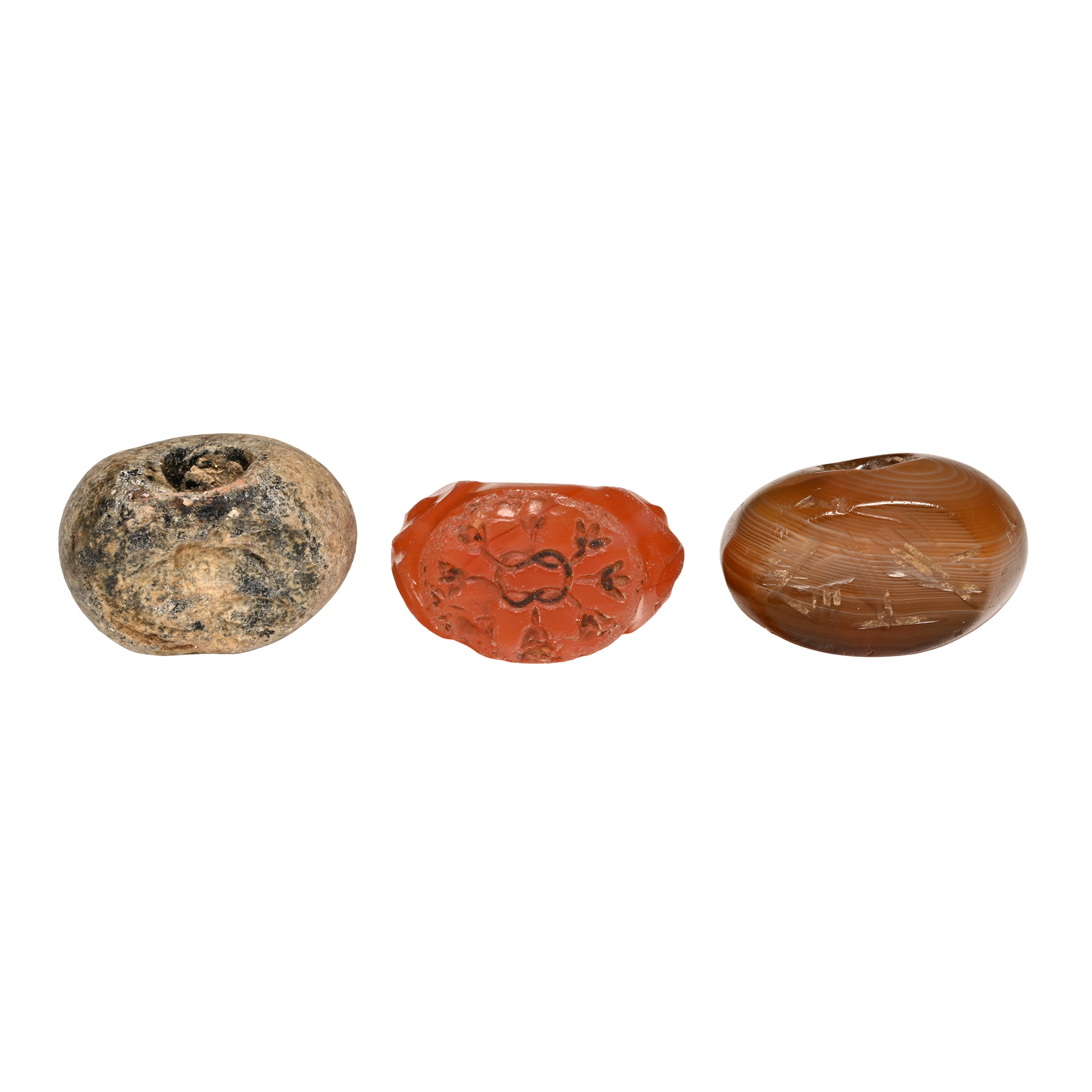 Sasanian Stone Stamp Seal Group