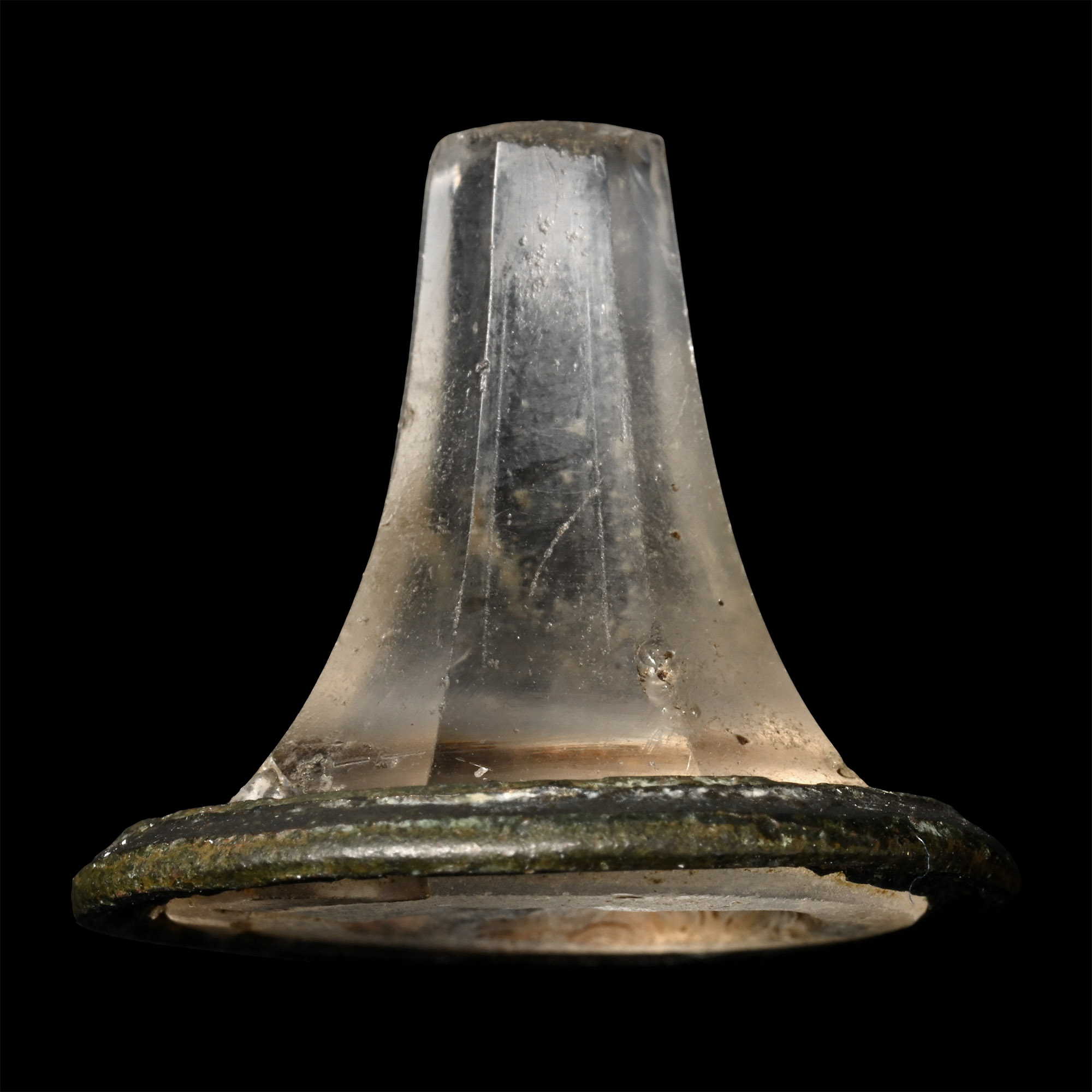 Neo-Classical Glass Fob Seal with Bust