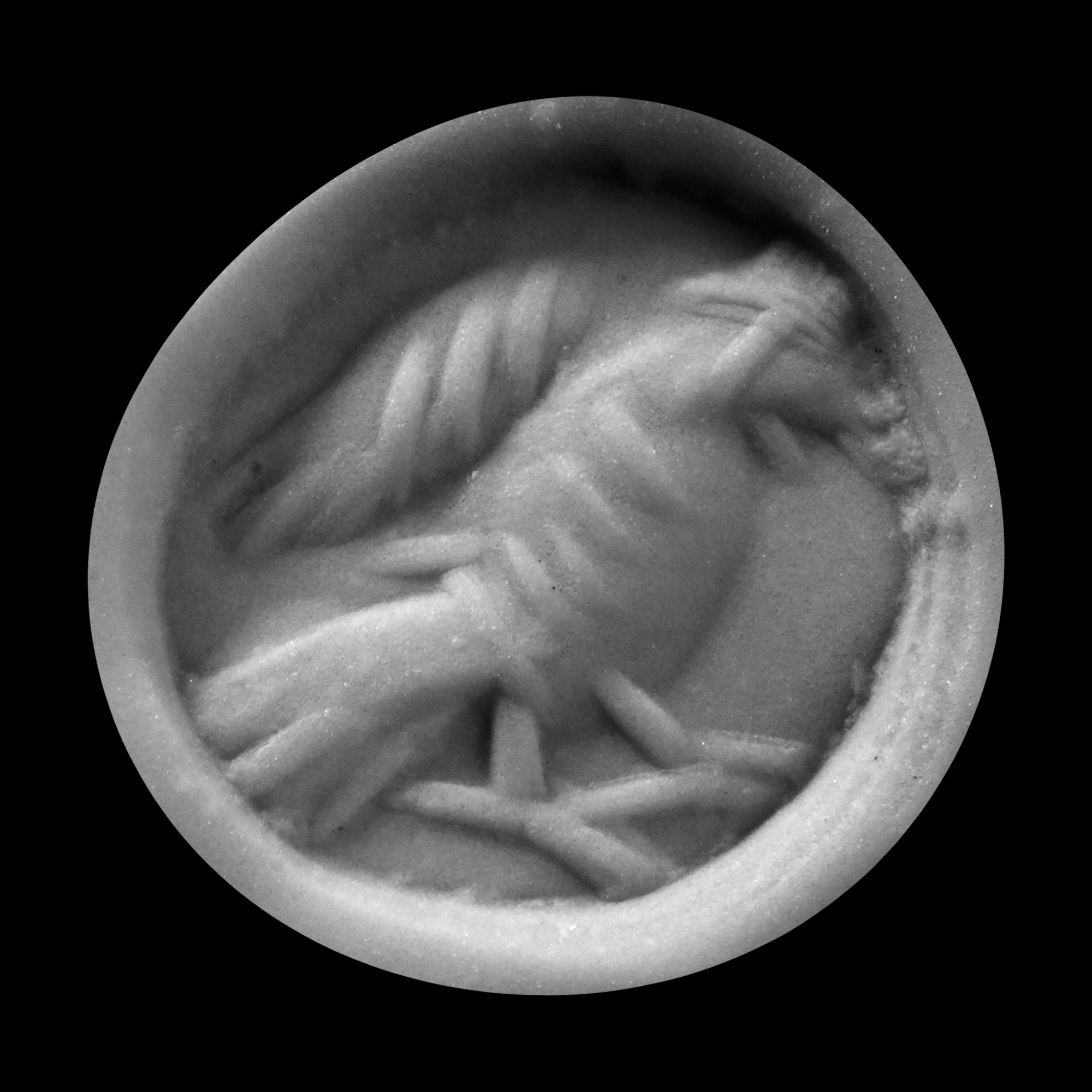 Sasanian Agate Stamp Seal with Eagle