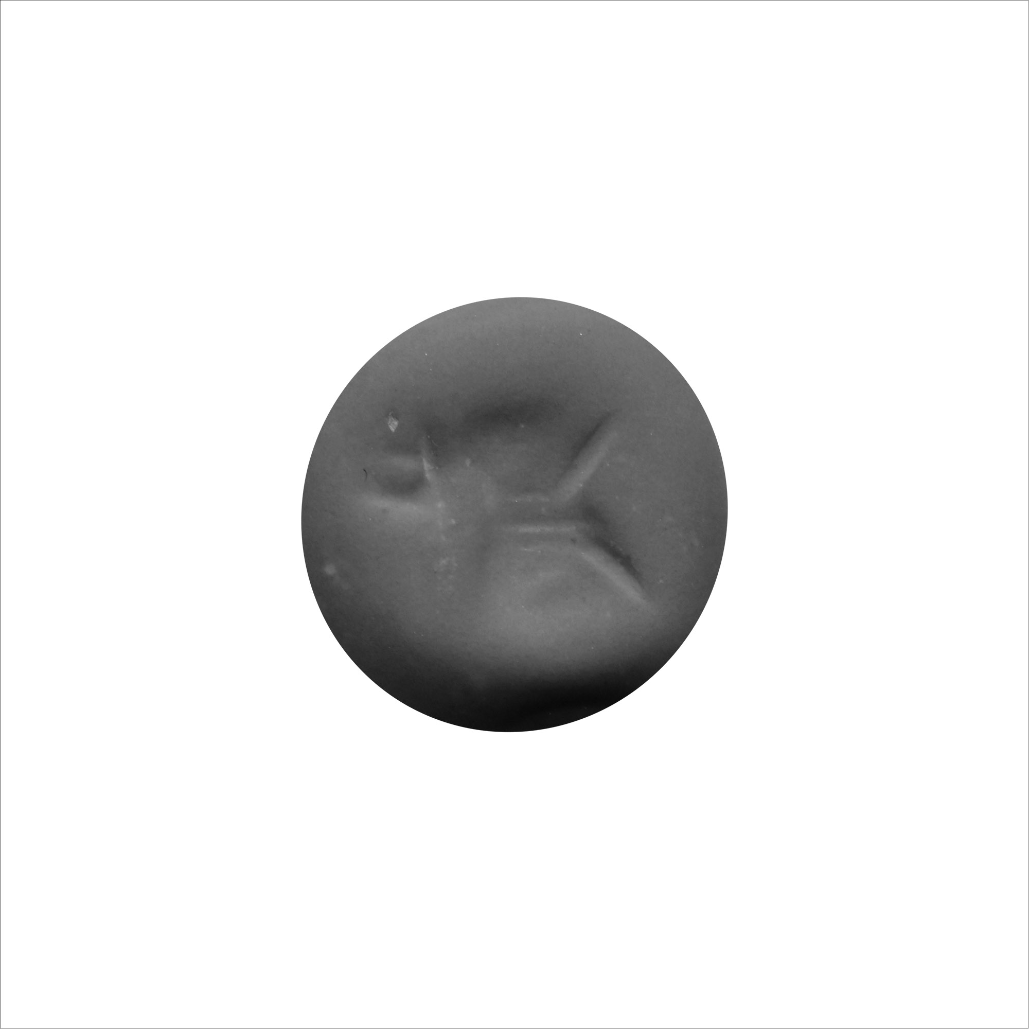 Sasanian Haematite Stamp Seal with Ibex