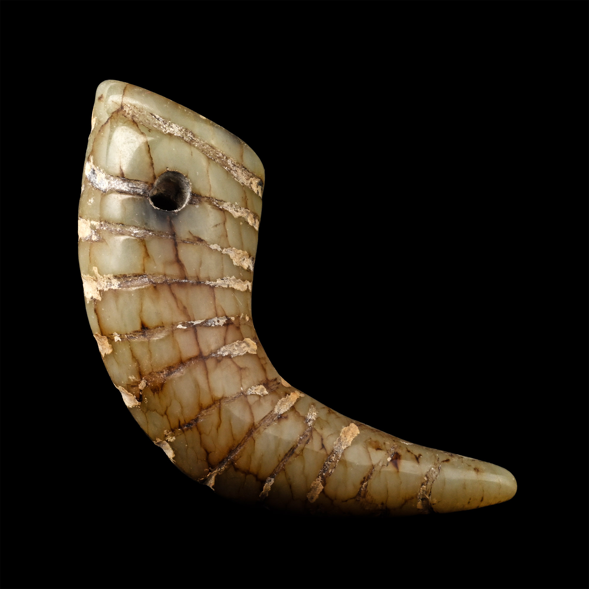 Western Asiatic Agate Horn Amulet
