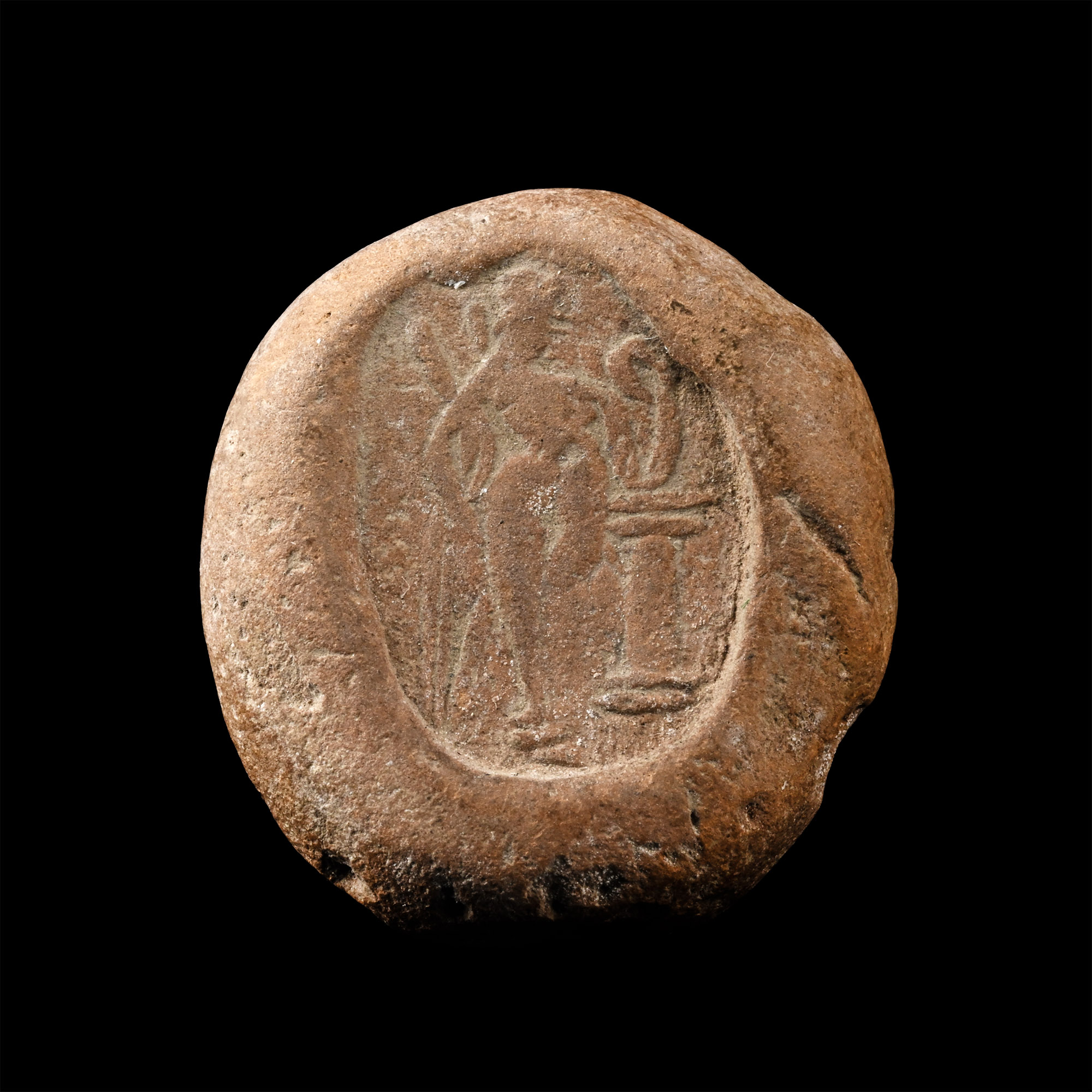 Eastern Roman Terracotta Bulla with Venus