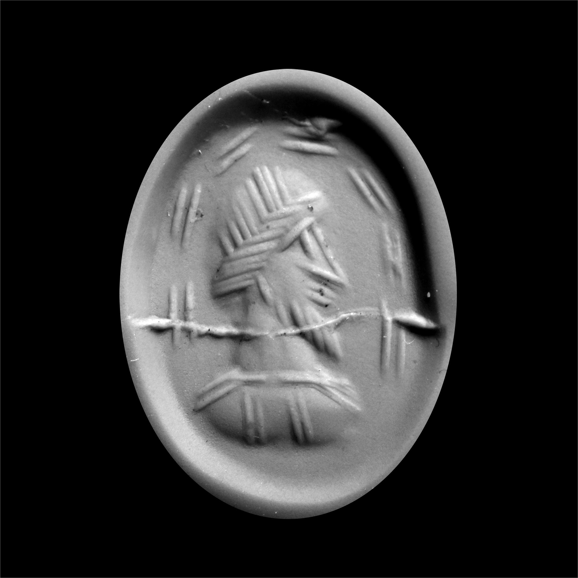 Sasanian Stamp Seal with Bust