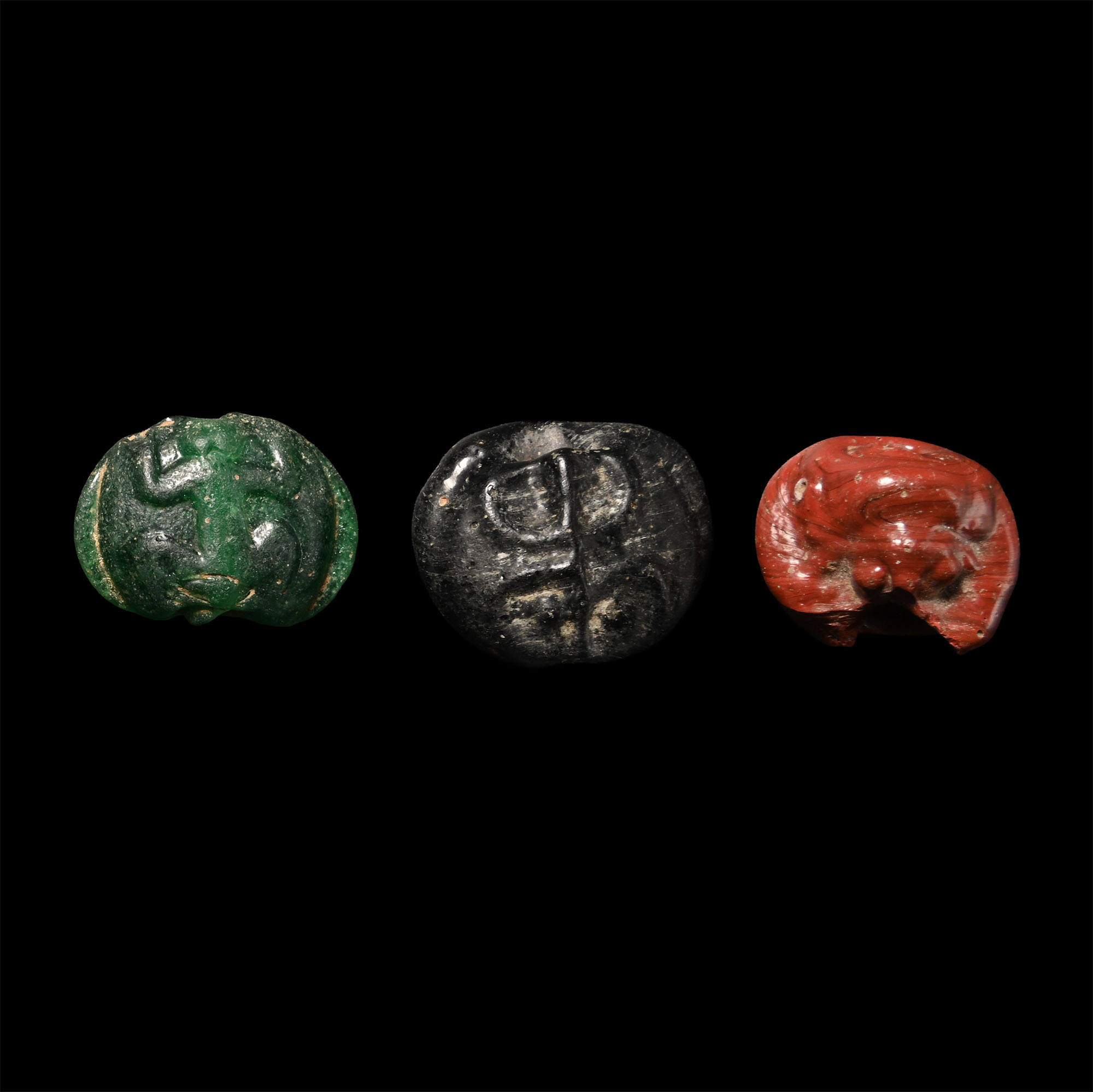 Phoenician Glass Amuletic Bead Group