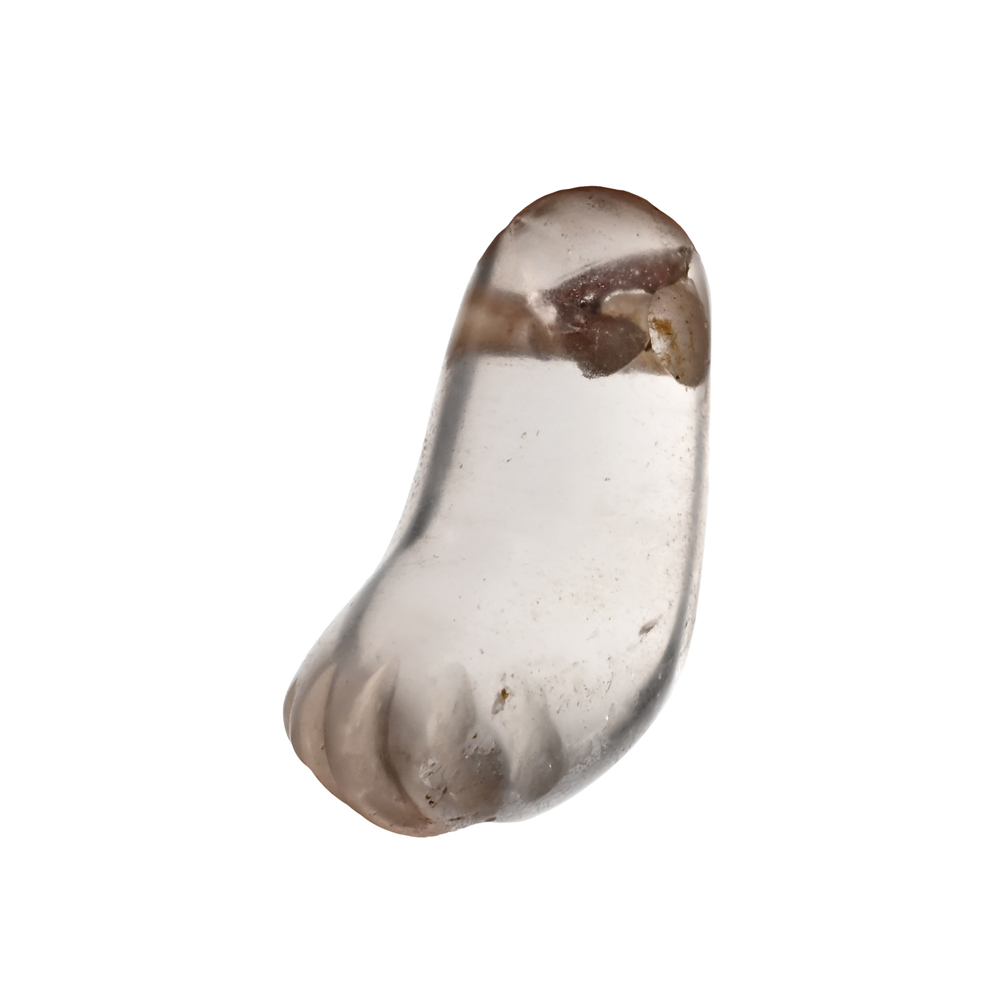 Western Asiatic Rock Crystal Foot Pendant with Face