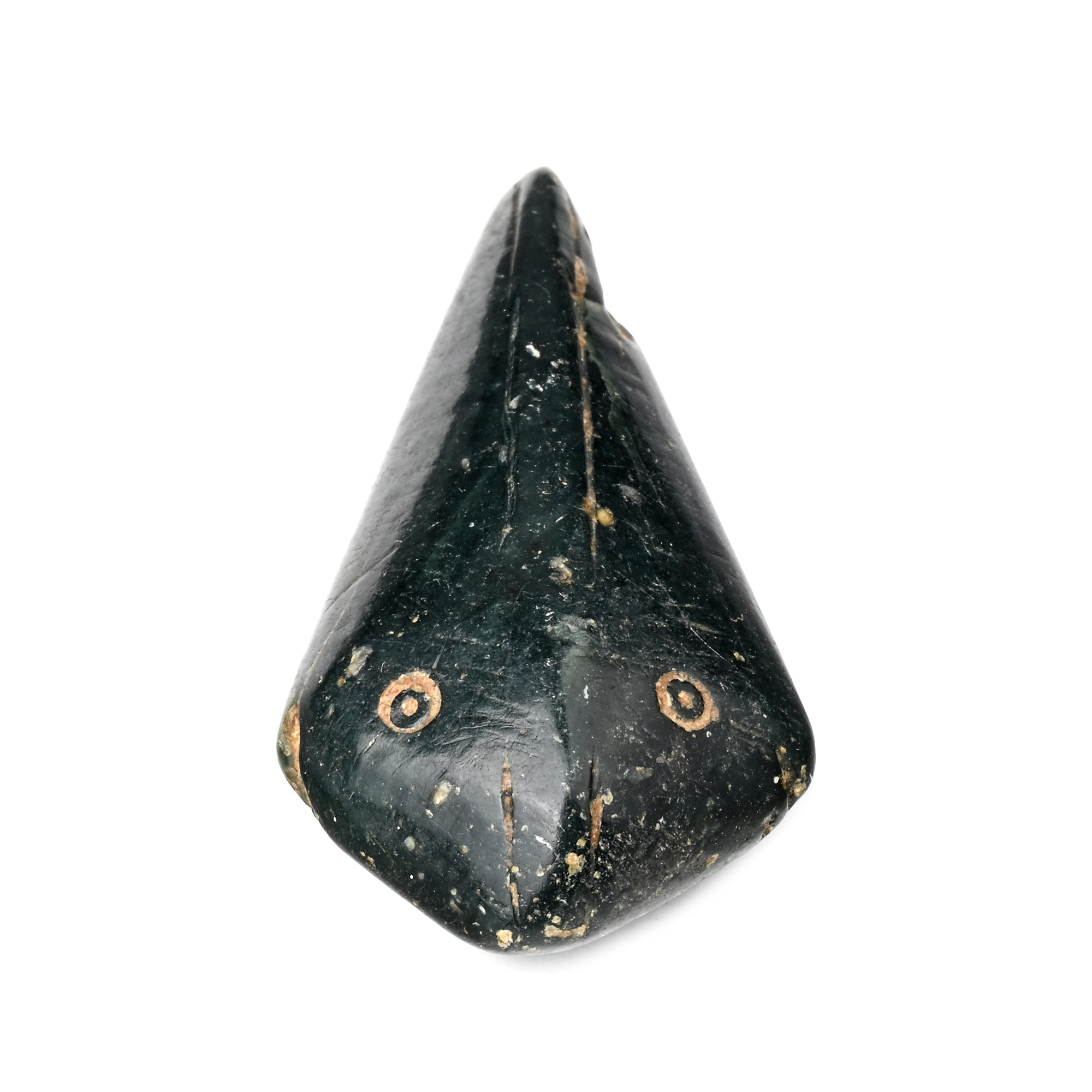 Western Asiatic Black Stone Fish Pendant