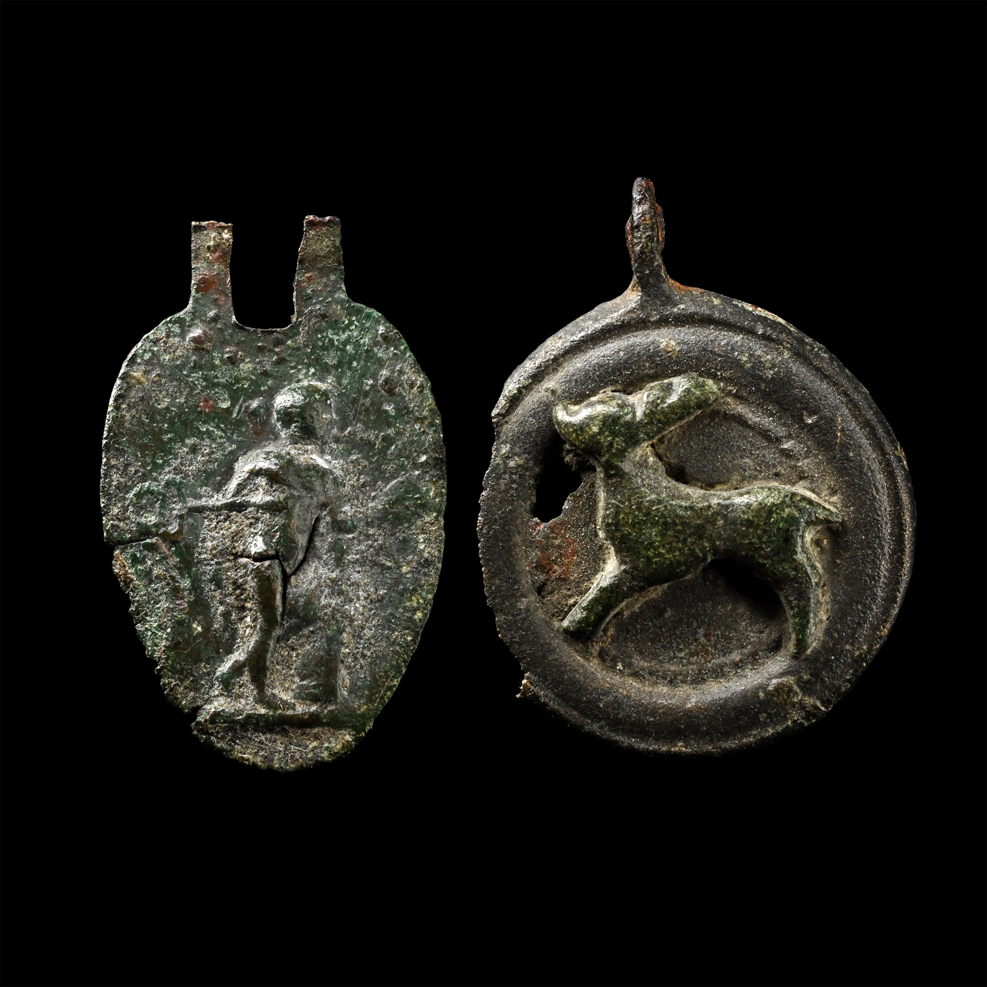 Roman Bronze Seal Box Lip Group