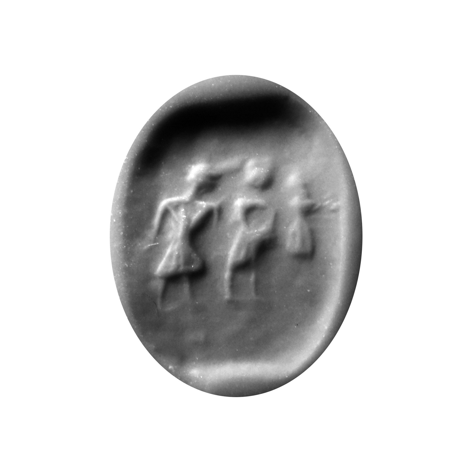 Western Asiatic Gemstone with Two Standing Figures