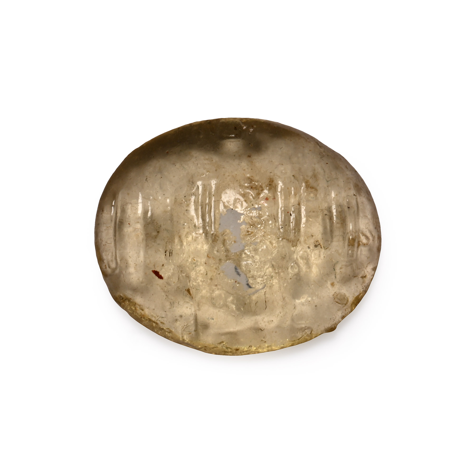 Seljuk Moulded Glass Calligraphic Gem