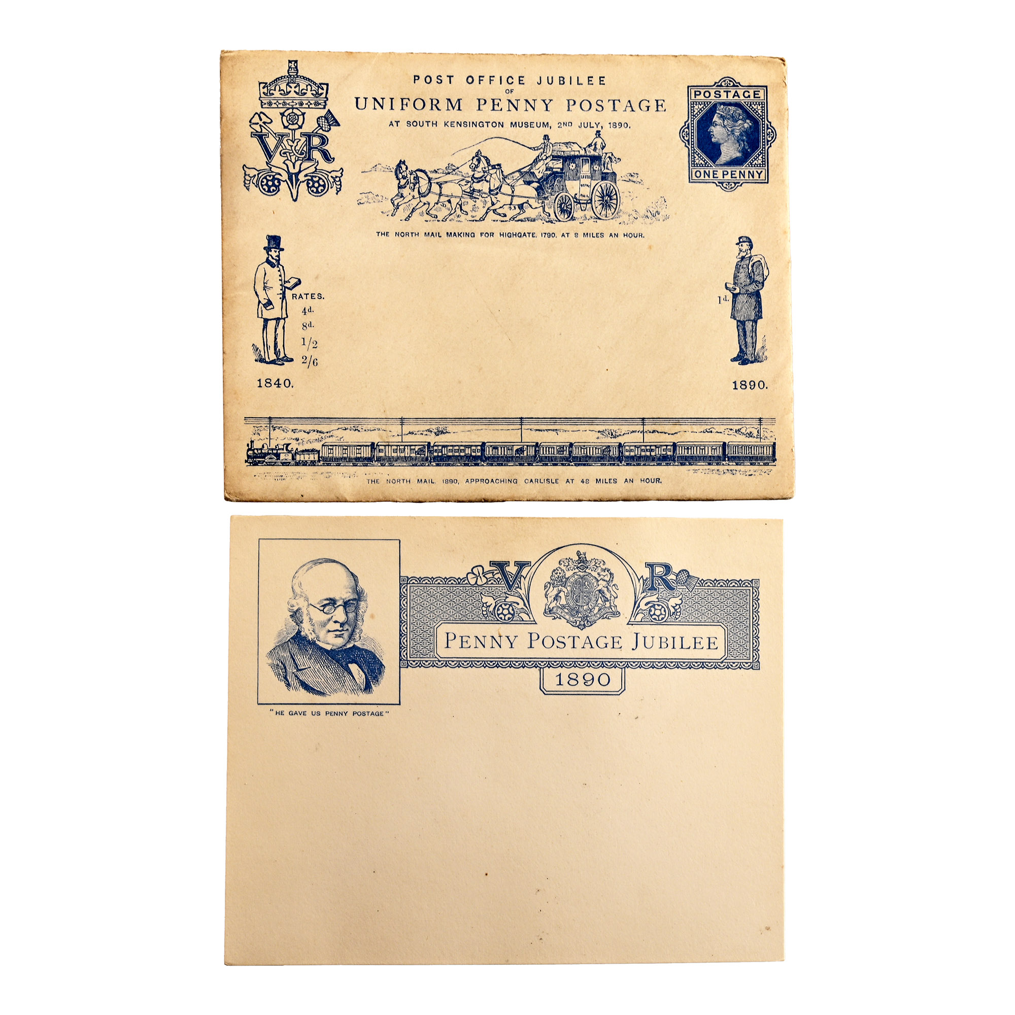 Post Office Victorian Jubilee of Uniform Penny Postage Commemorative Envelope and Card