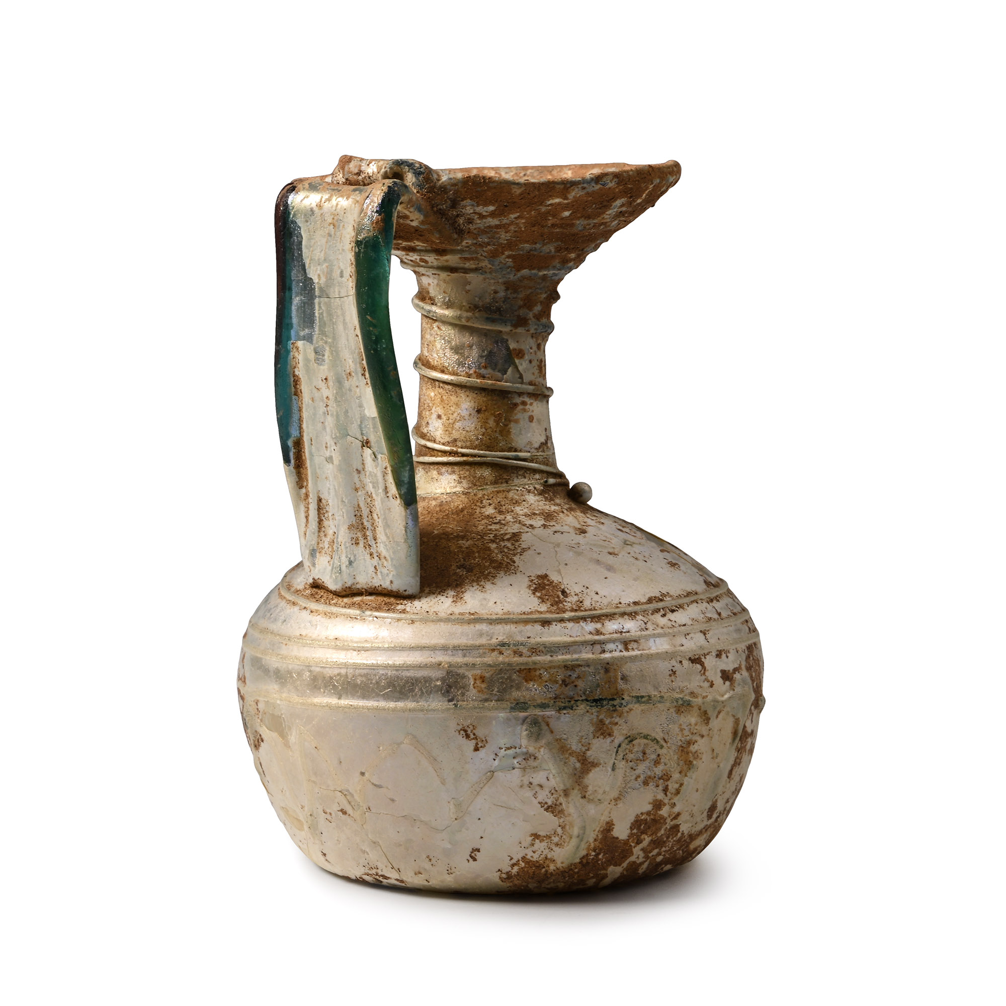 Roman Glass Jug with Trail