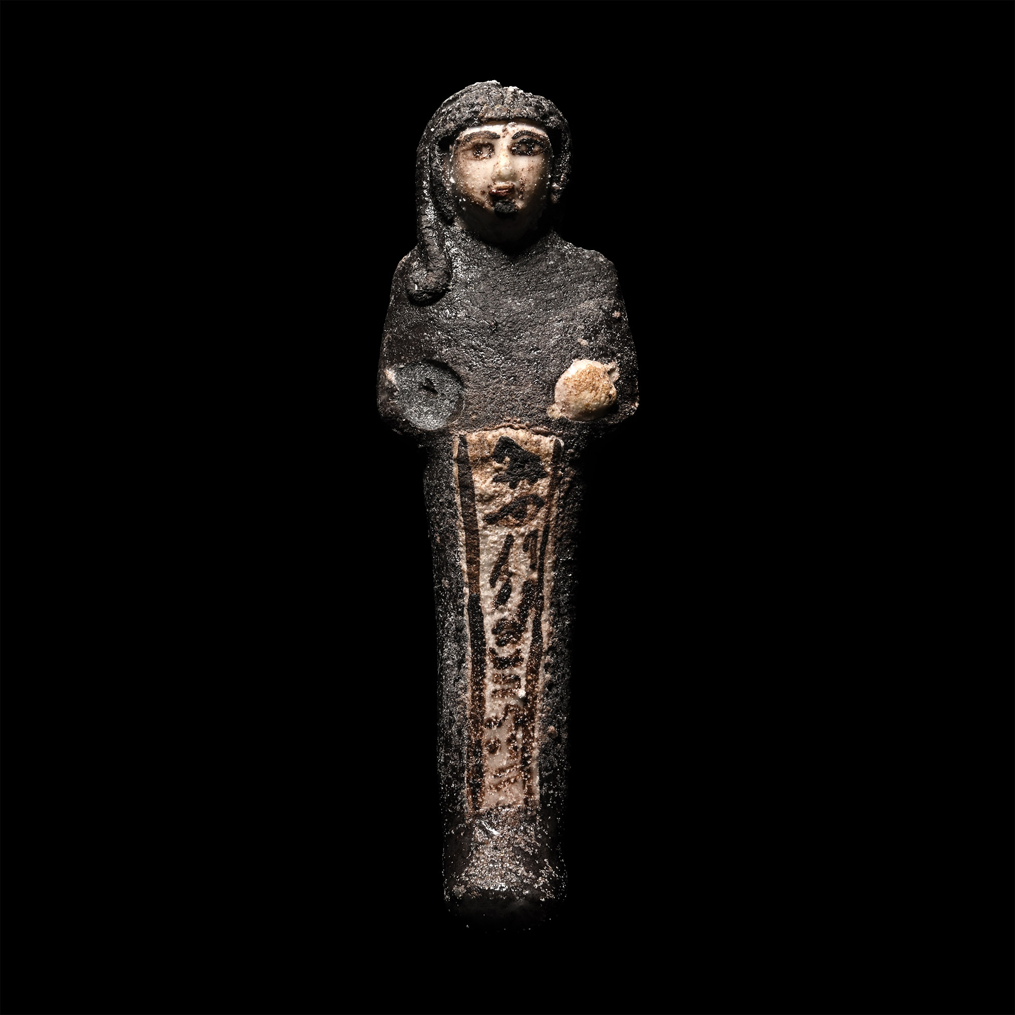 Egyptian Faience Shabti for the Fourth Son of Ramesses II, Prince Khaemwaset