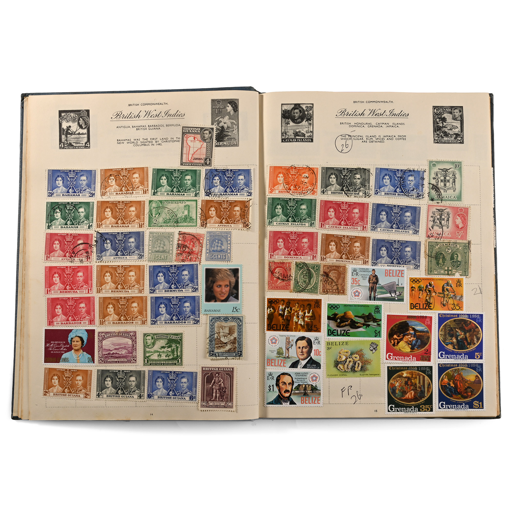 Collection of World Stamps in Six Albums