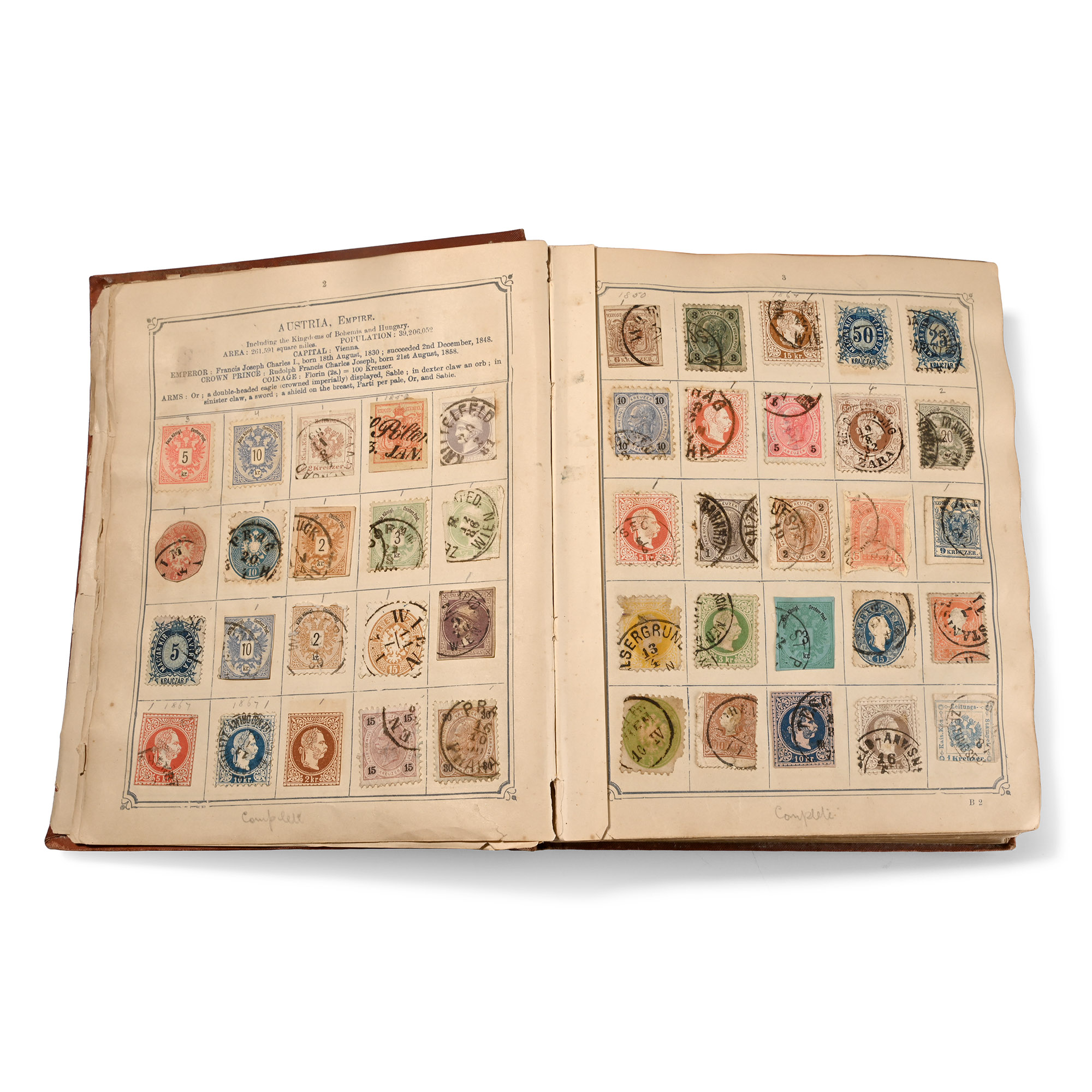 Lat 19th Century 'Oppen's Postage Stamp Album with Catalogue'