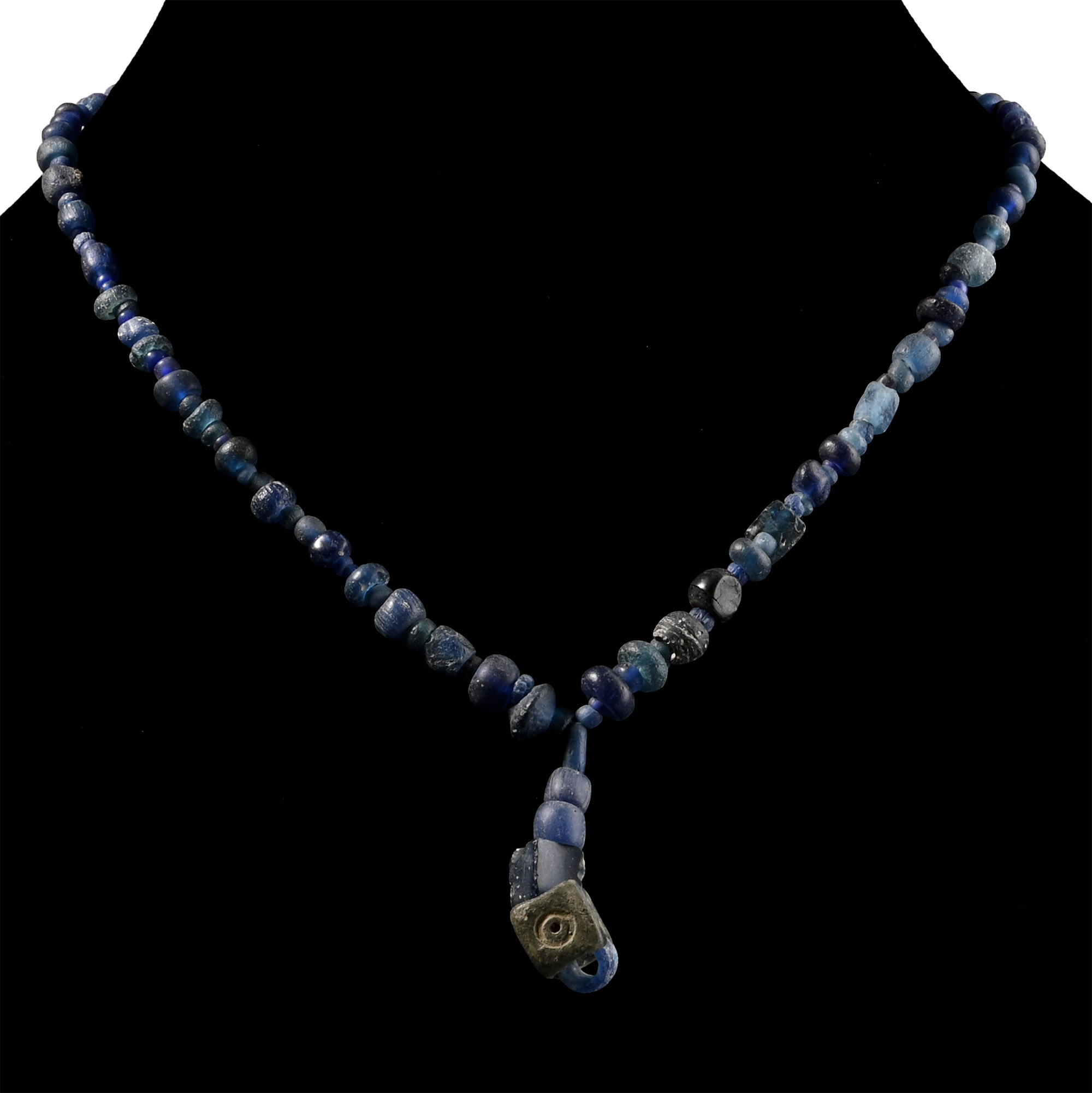 Roman Blue Glass Bead Necklace String