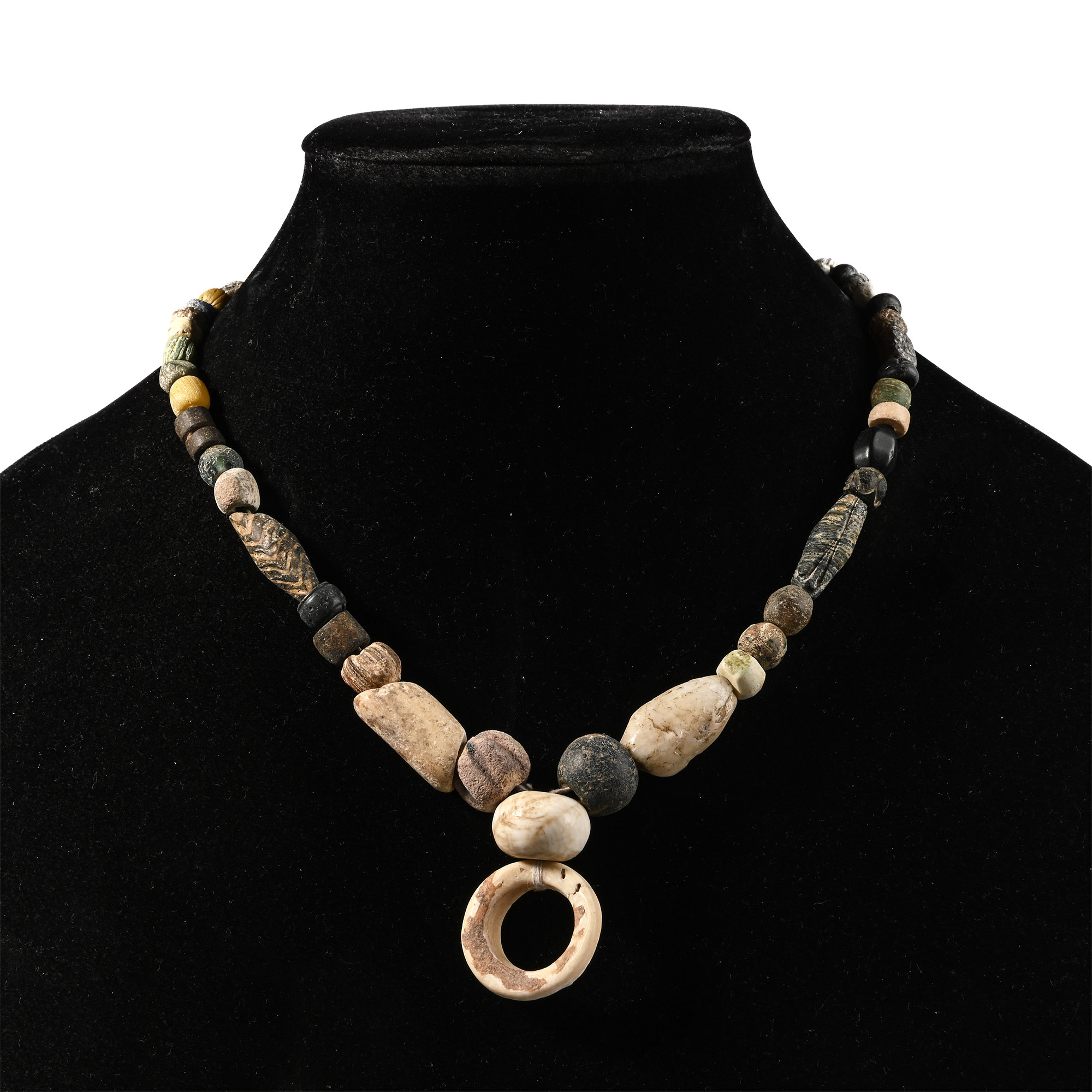 Western Asiatic Glass and Other Bead Necklace String
