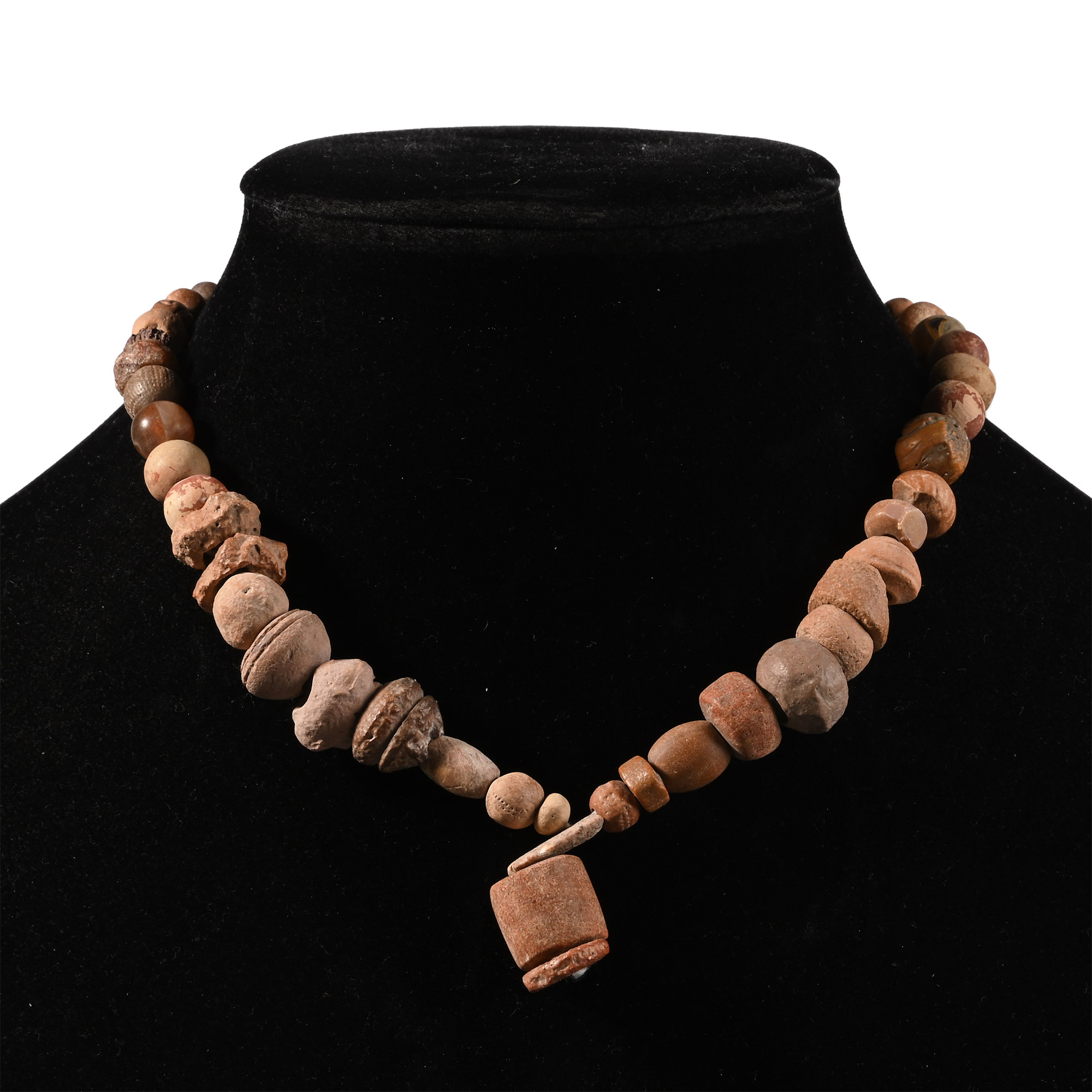 Western Asiatic Ceramic and Other Bead Necklace String