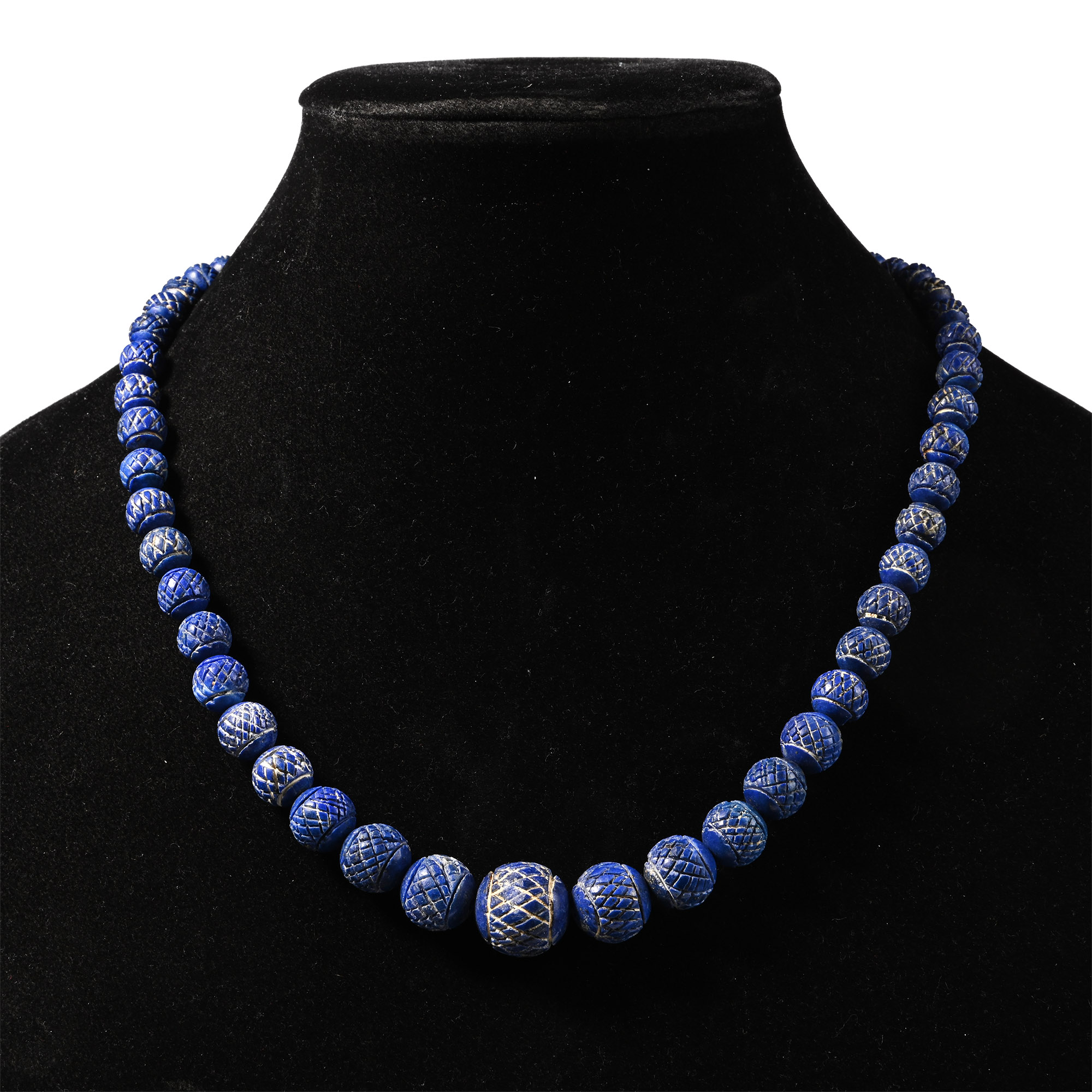 Bactrian Style Lapis Lazuli Bead Necklace String