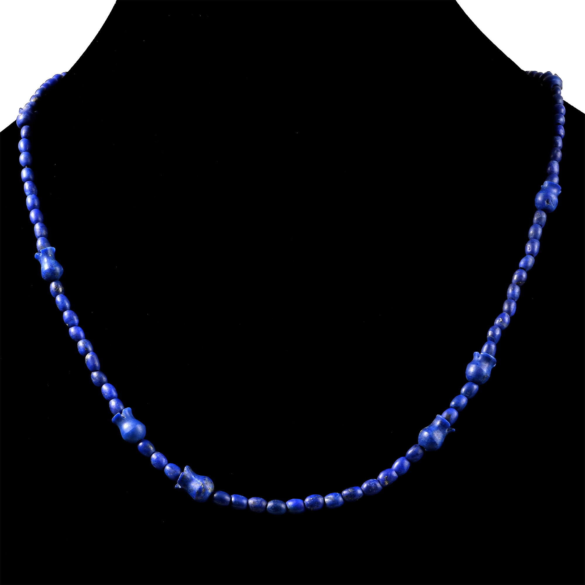 Bactrian Style Lapis Lazuli Bead Necklace String