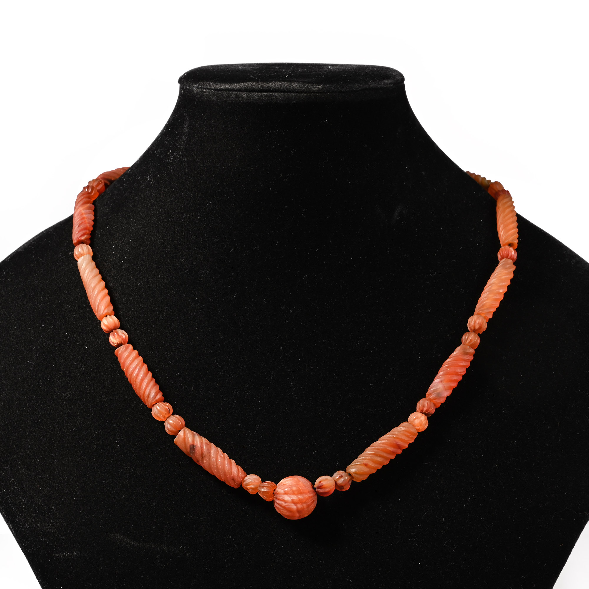 Bactrian Style Carnelian Bead Necklace String