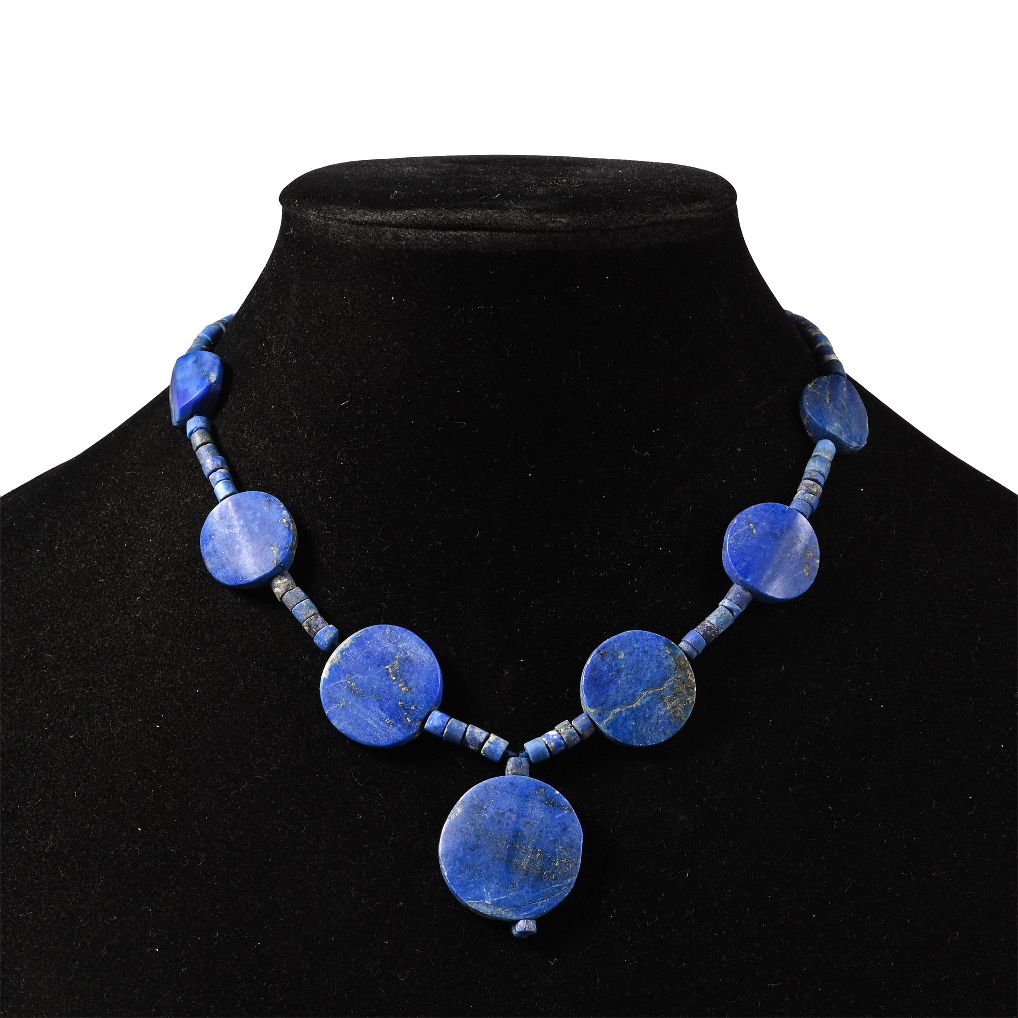 Bactrian Style Lapis Lazuli Bead Necklace String