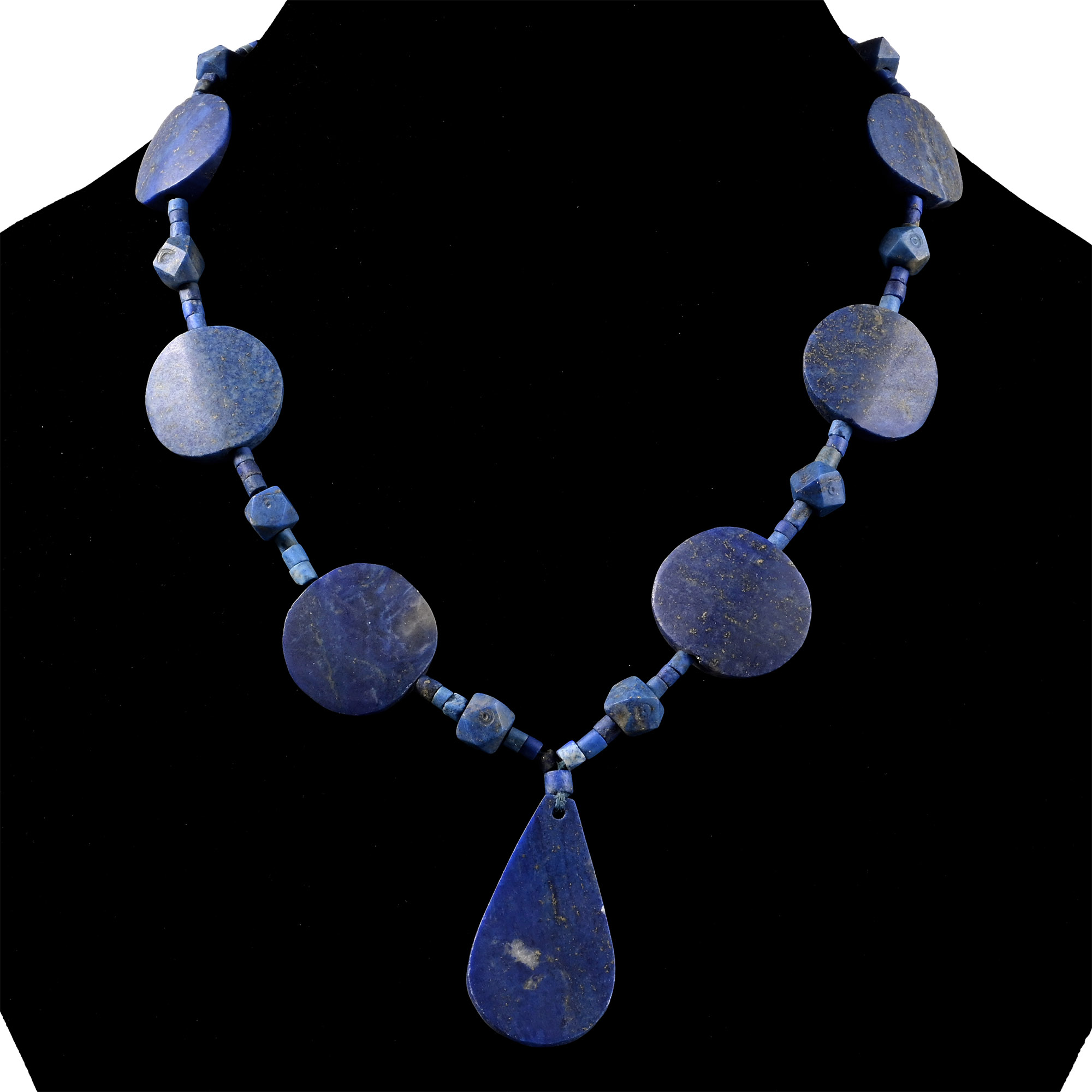 Bactrian Style Lapis Lazuli Bead Necklace String