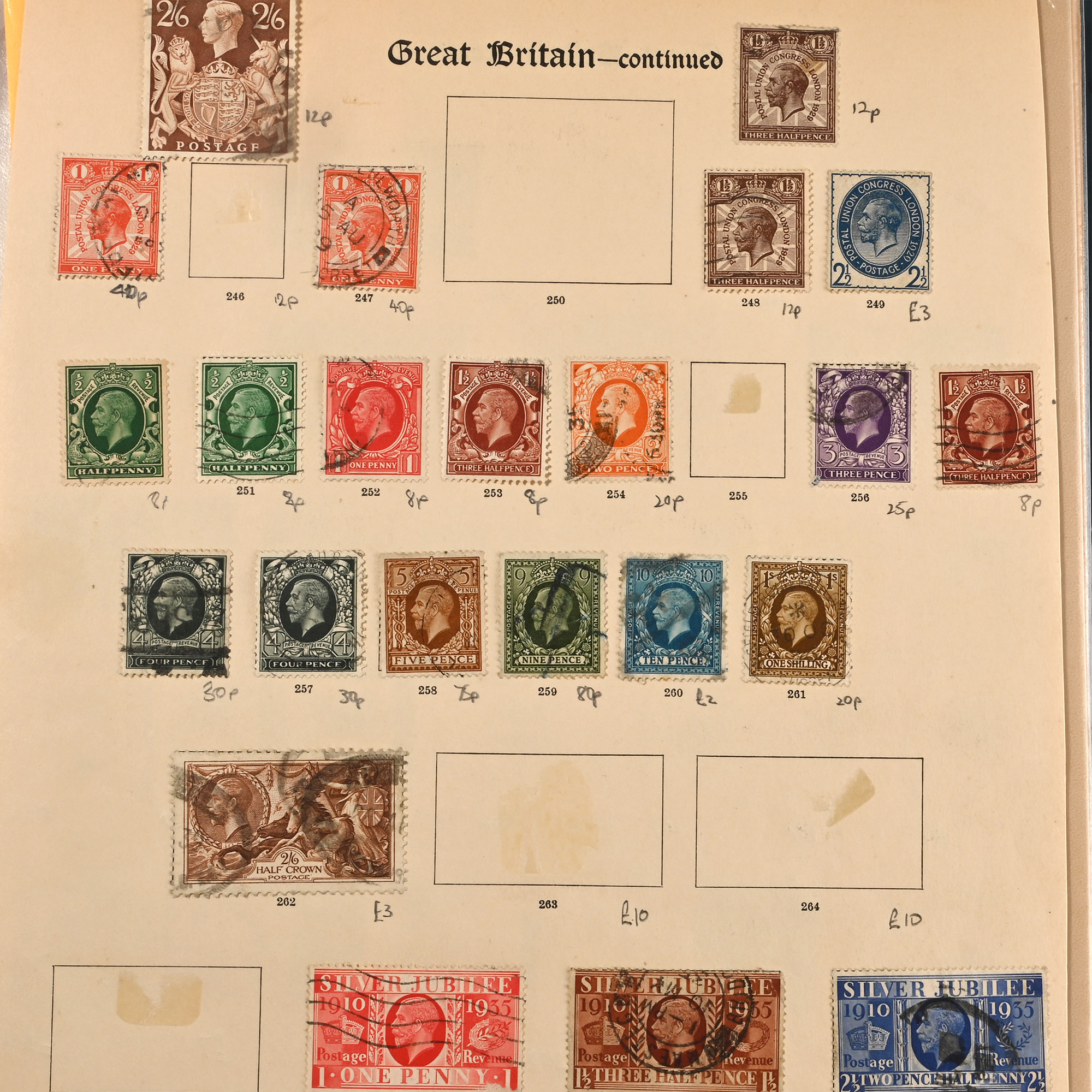 Great Britain Loose Leaf Stamp Collection