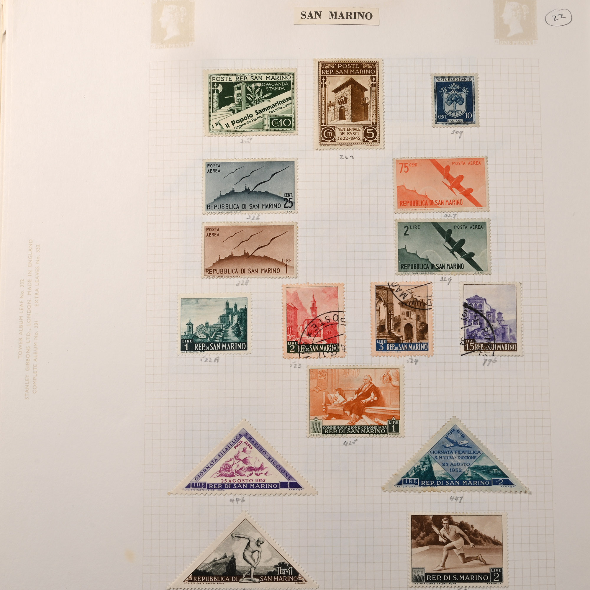 Loose Leaf Album of World Stamps