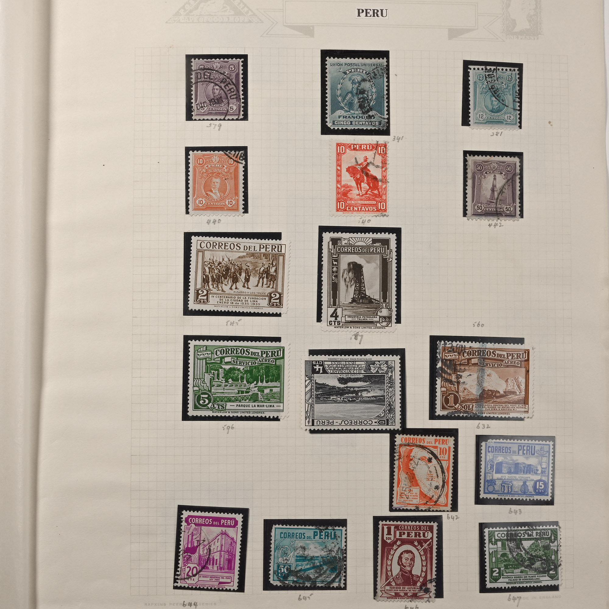 Loose Leaf Album of World Stamps