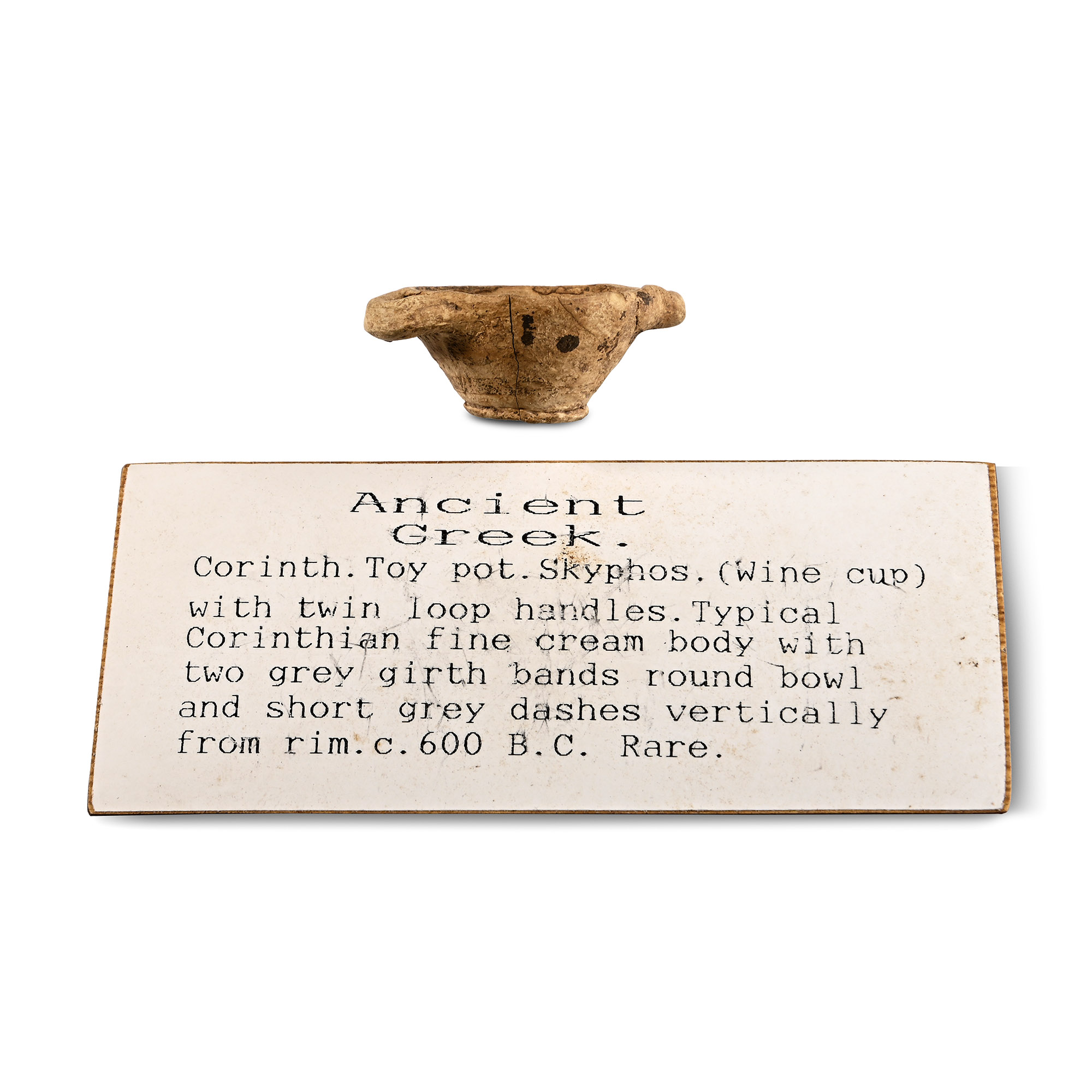 Greek Terracotta Toy Skyphos