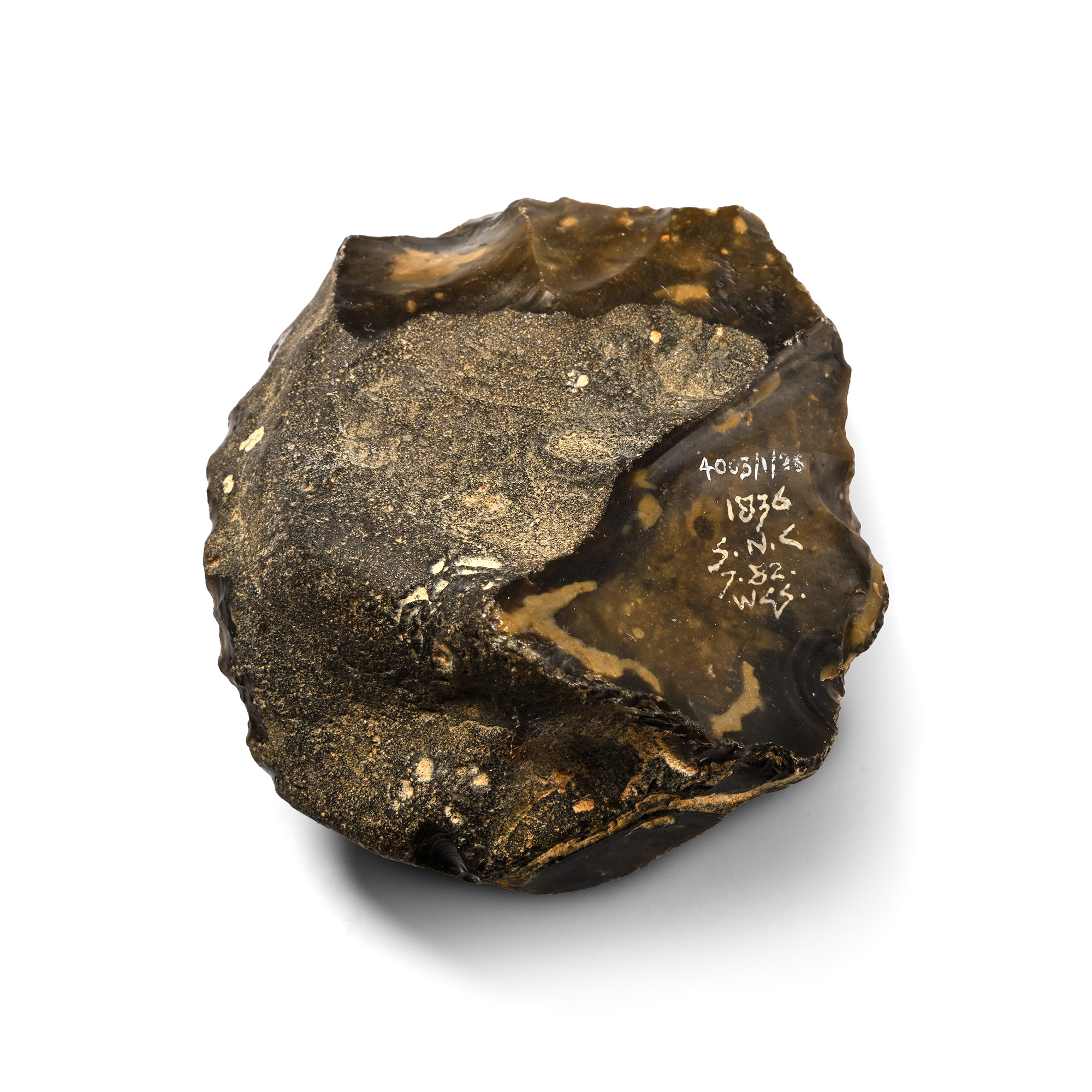 Stone Age Clactonian Flint Scraper or Core