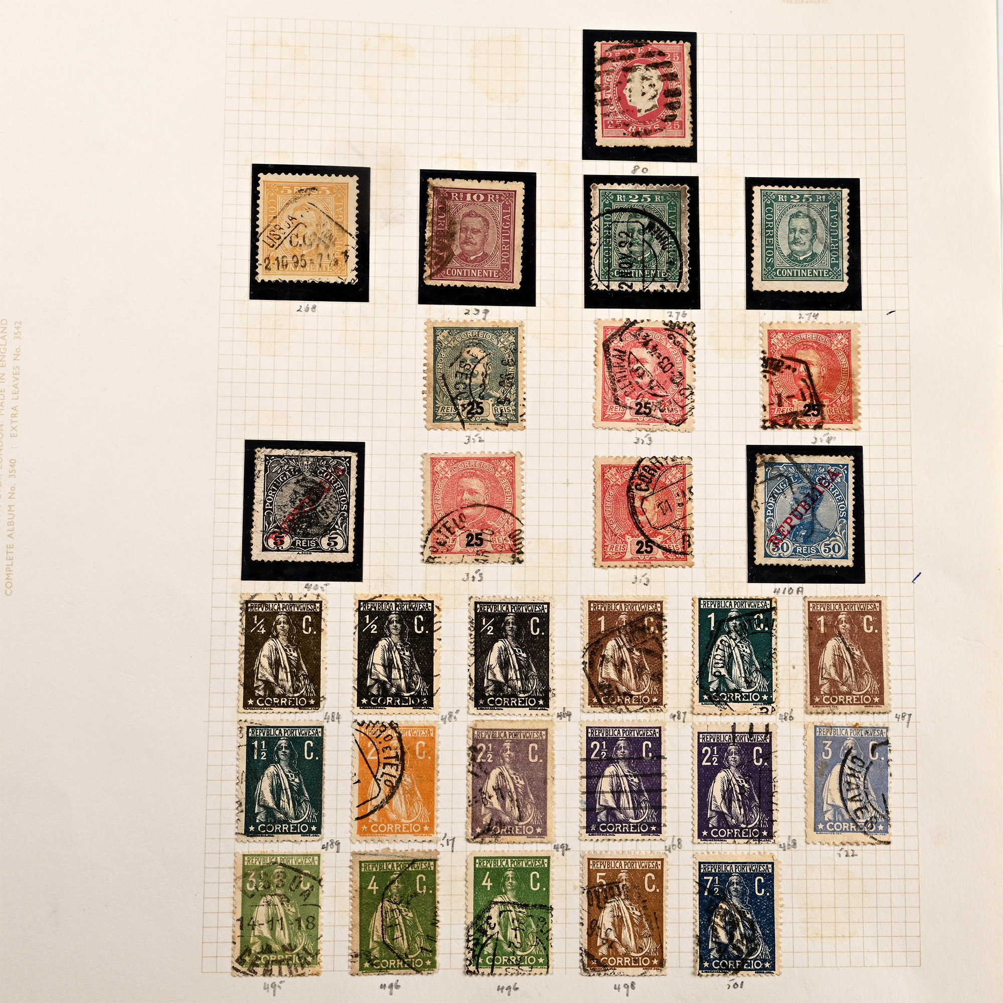 A Collection of Stamps from Portugal