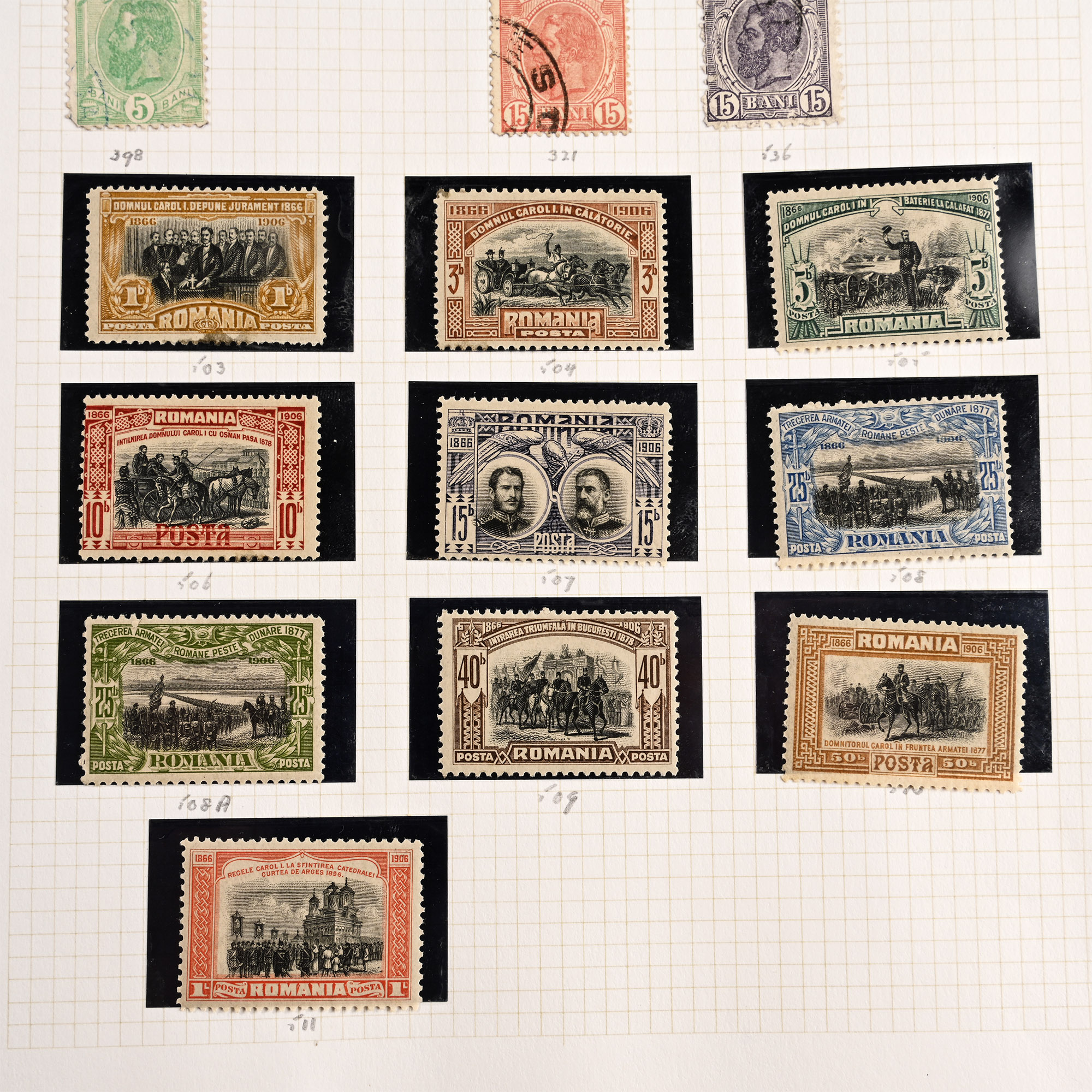 A Collection of Stamps from Romania & Poland