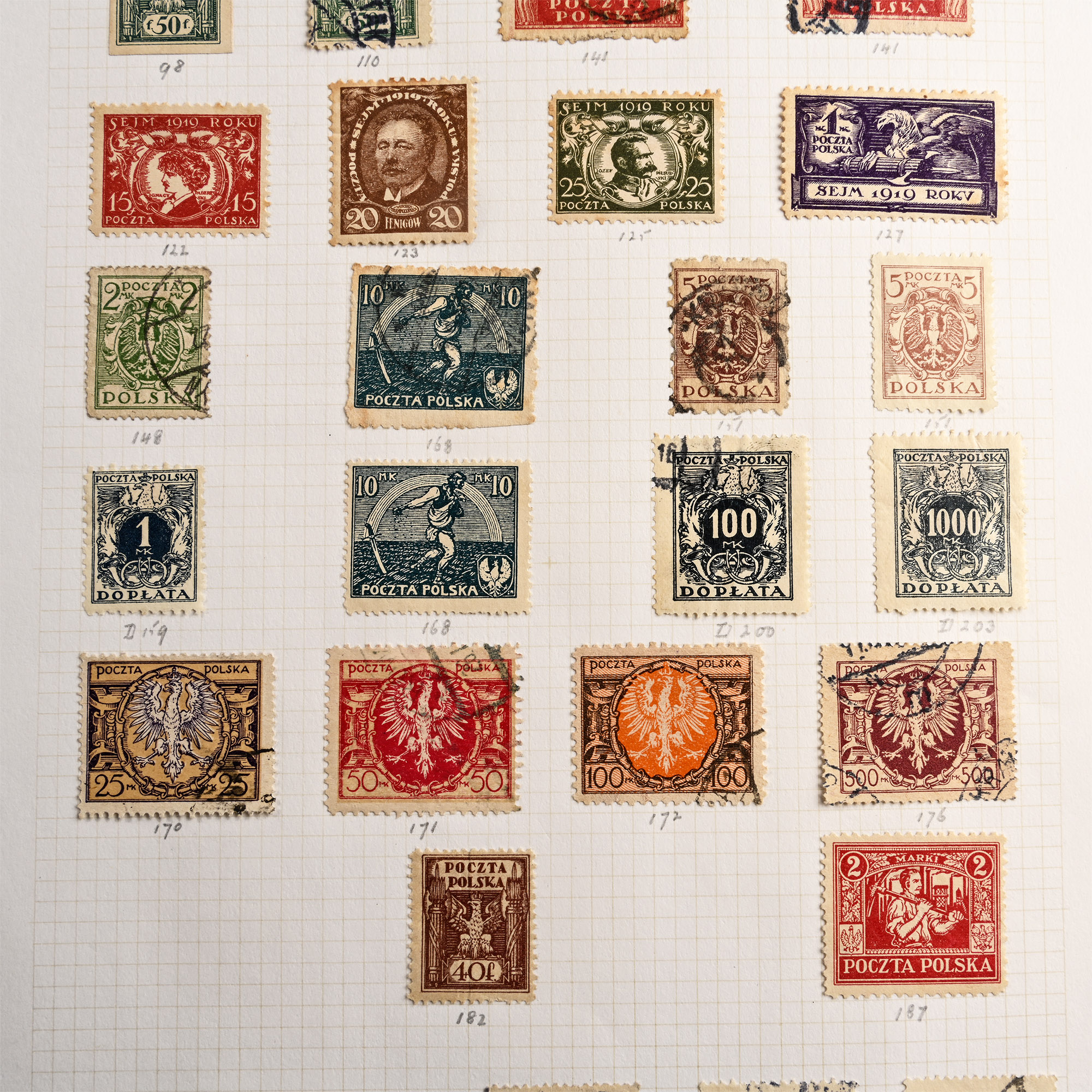 A Collection of Stamps from Romania & Poland