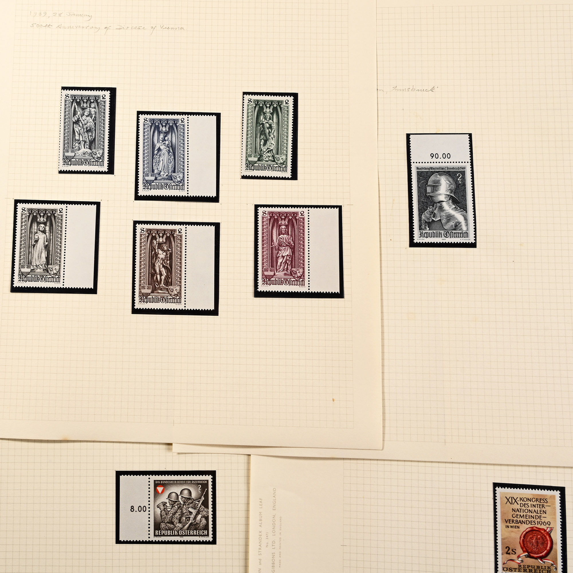 Austria Mint Stamp Collection