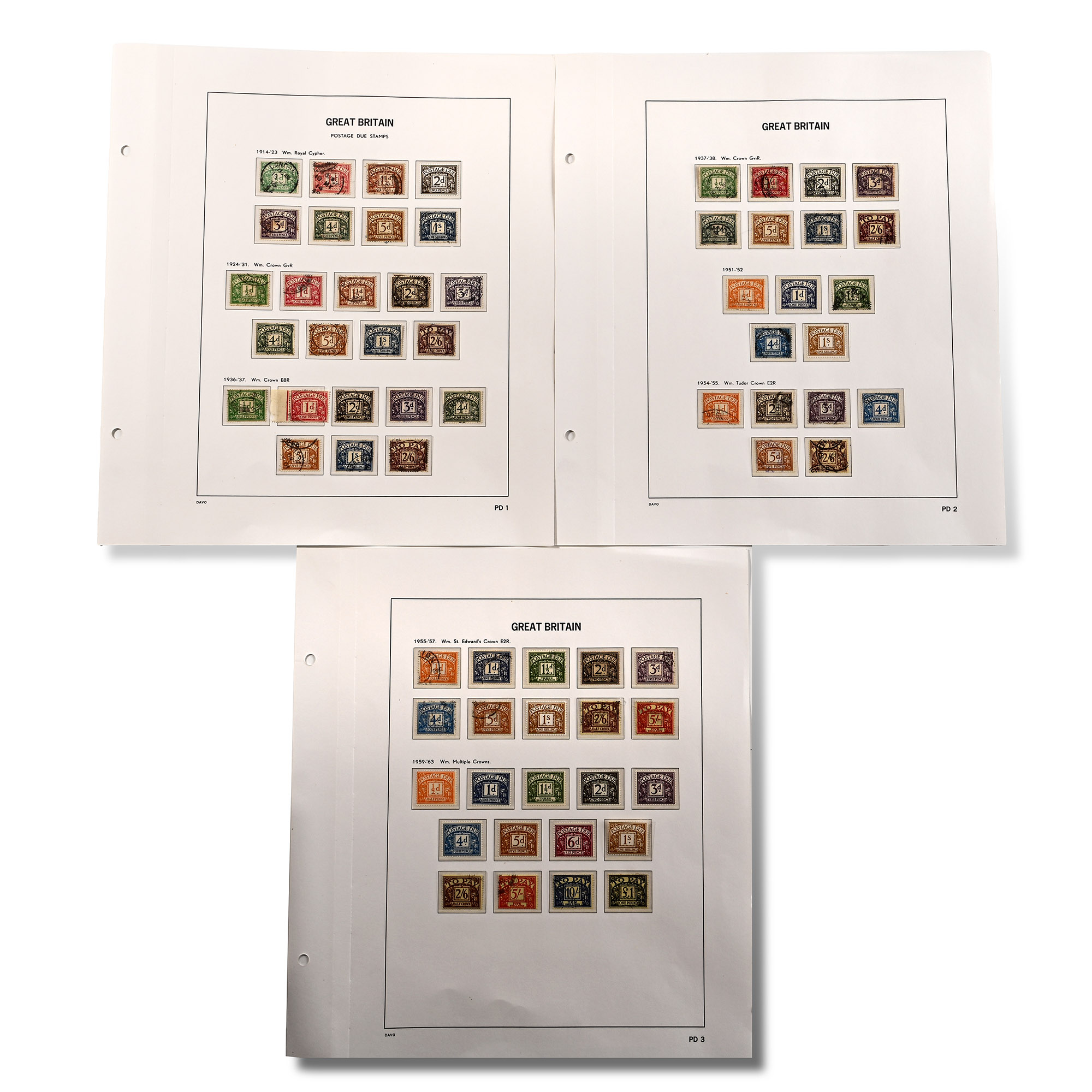 Great Britain Postage Due Stamps