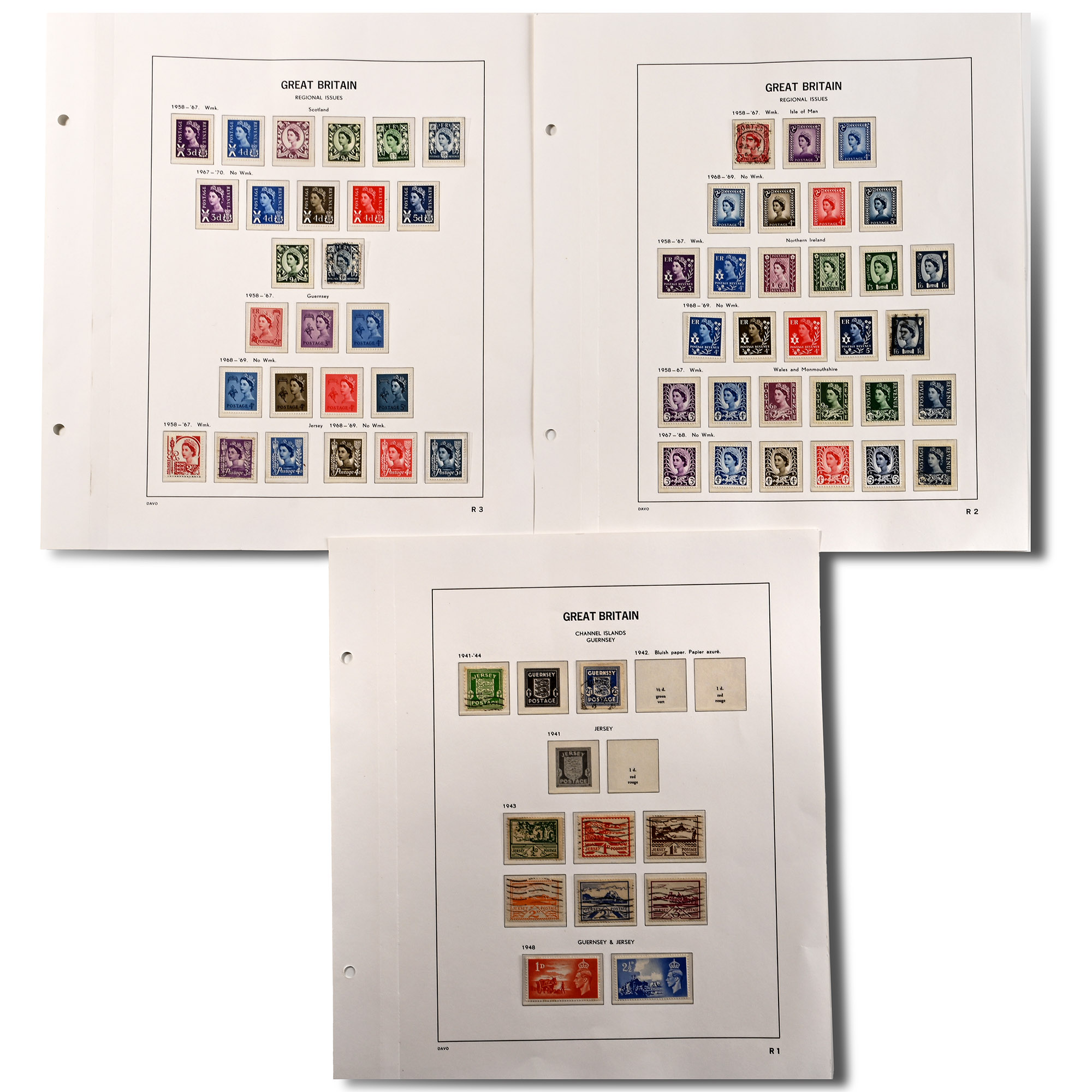 Great Britain Regional Postage Stamps