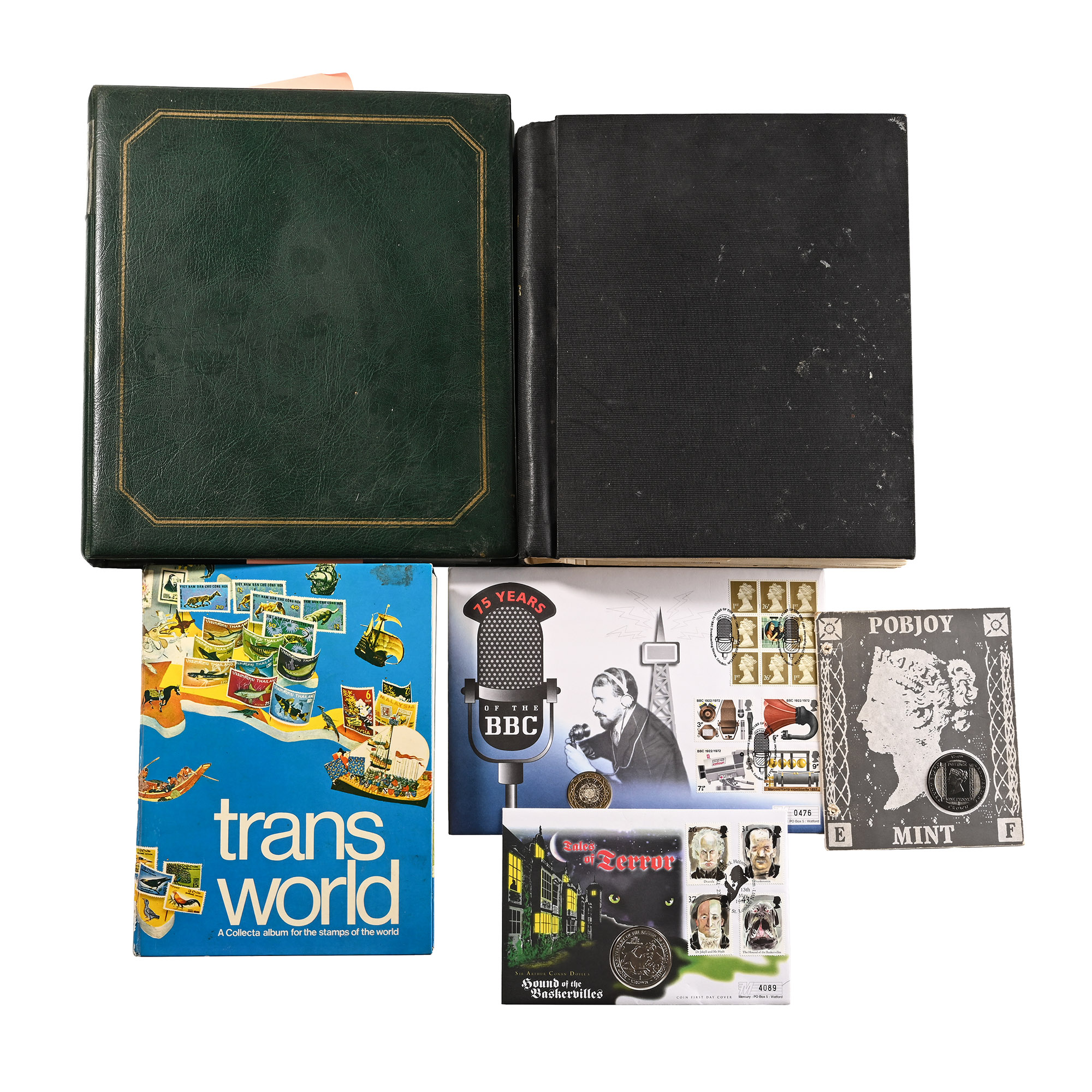 Collection of World Stamps in Three Large Albums