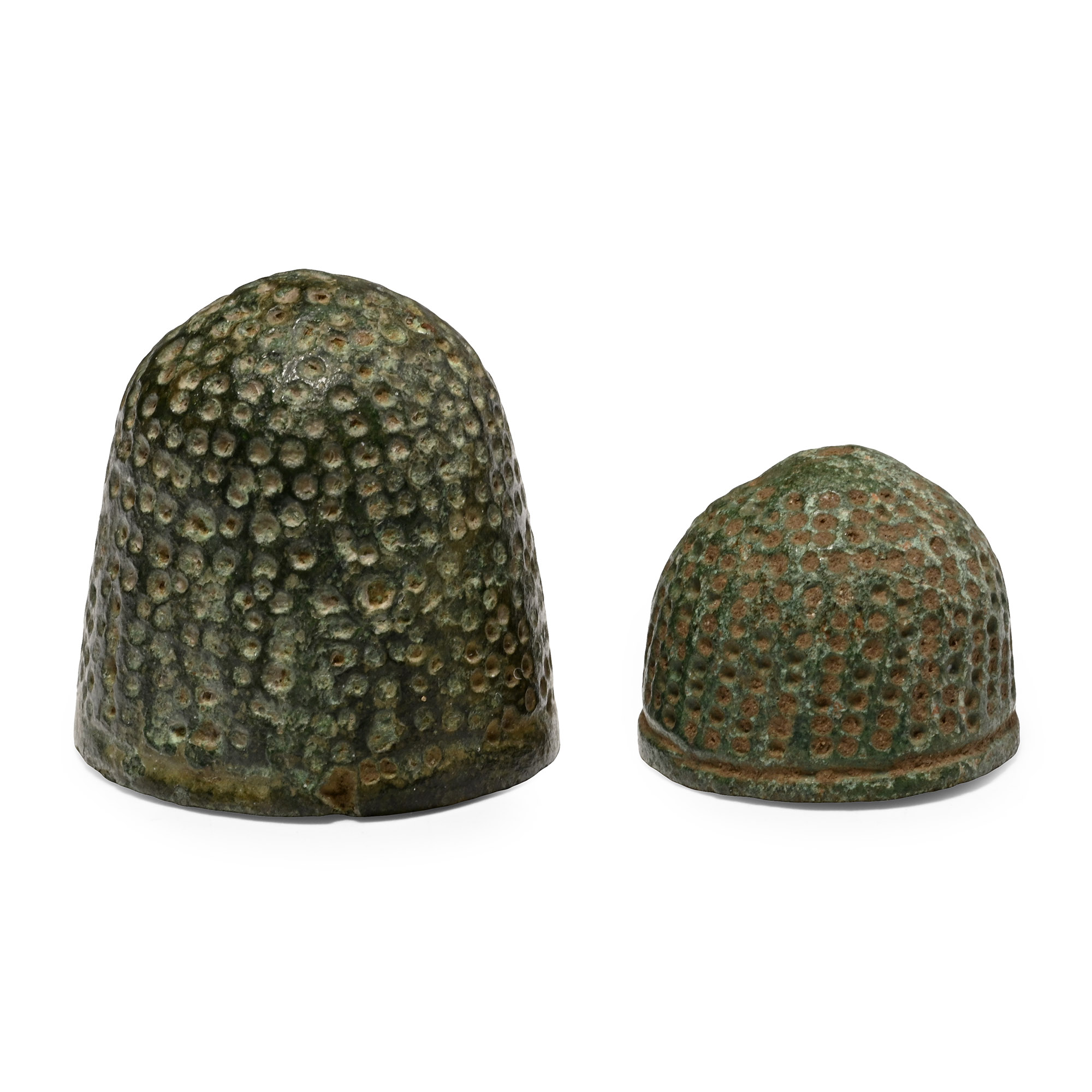 Medieval Bronze 'Beehive' Thimble Group