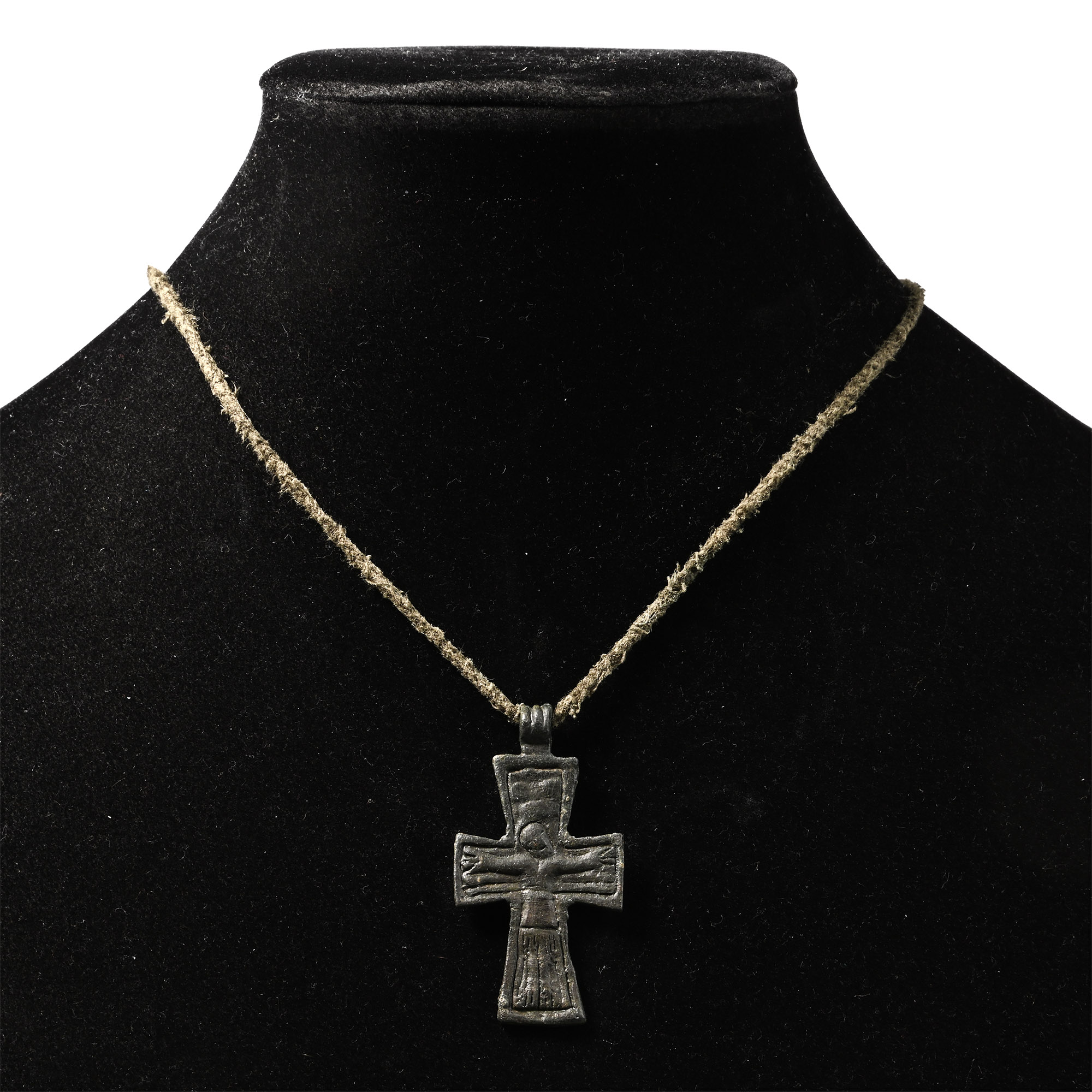 Byzantine Bronze Cross Pendant