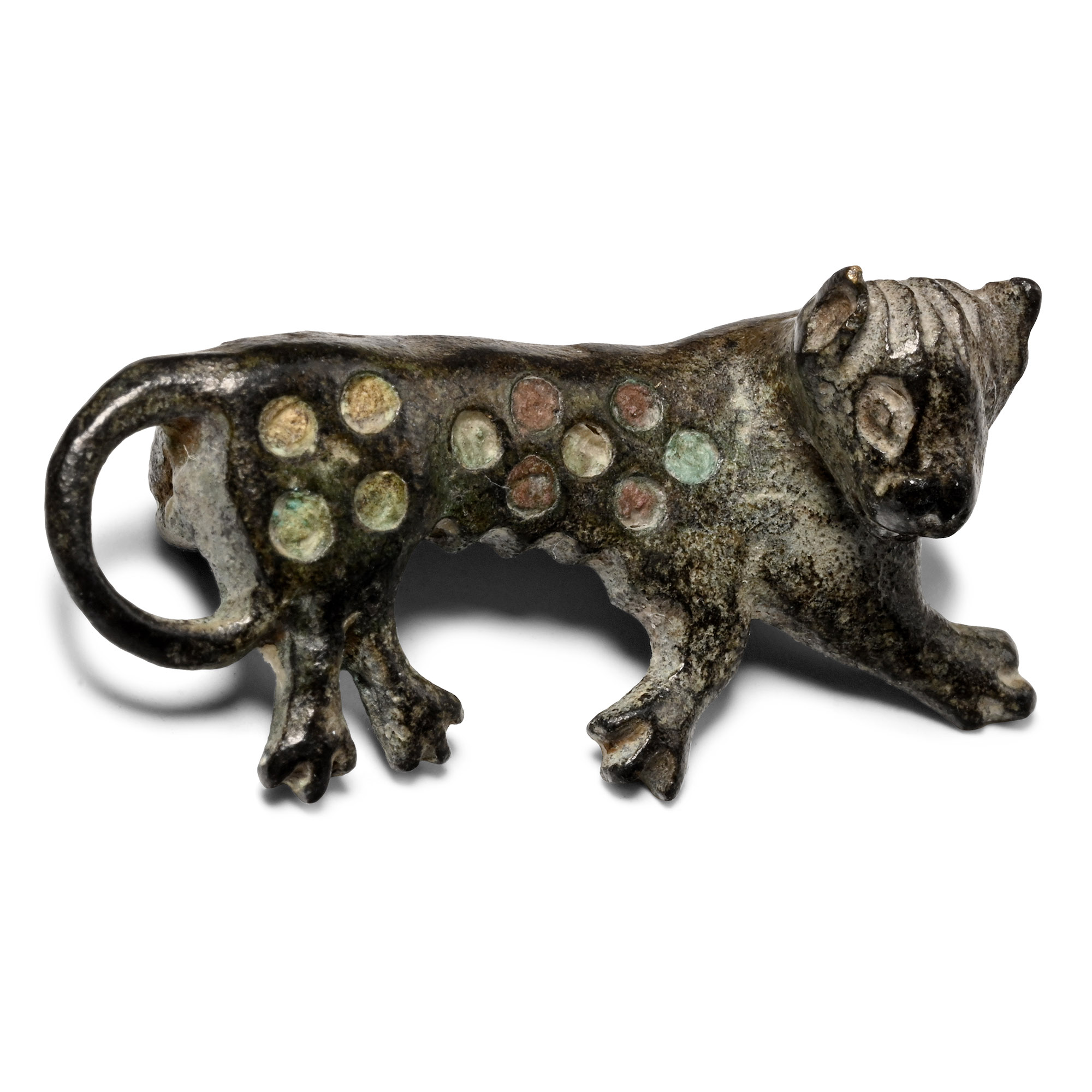 Roman Bronze Panther Plate Brooch
