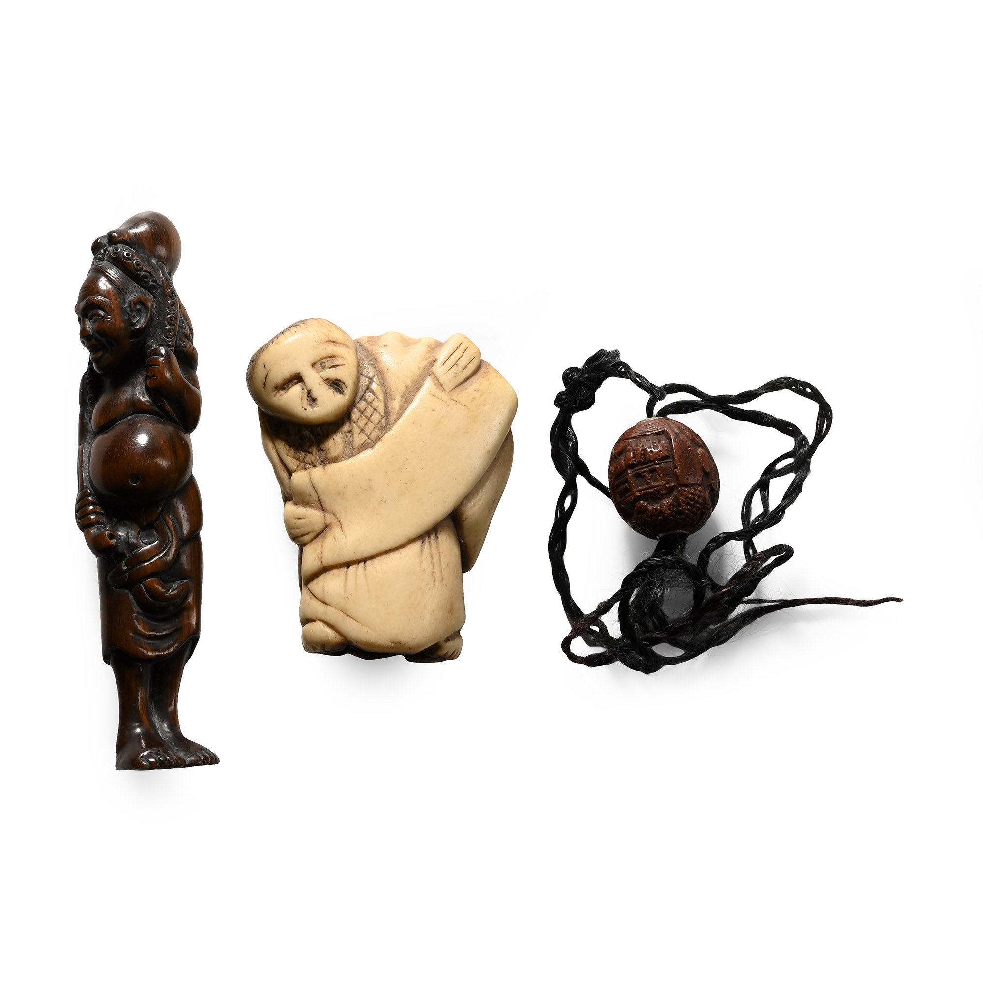 Japanese Bone Netsuke Group