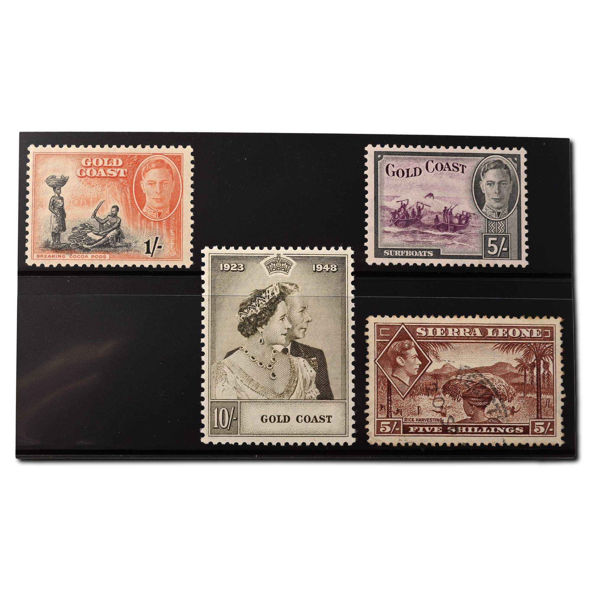 Stamps from Sierra Leone and Gold Coast